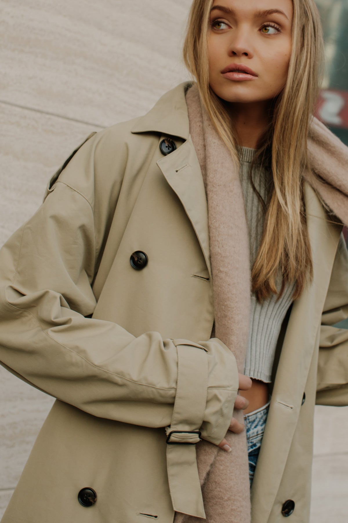 JXCHOICE Trench Coat