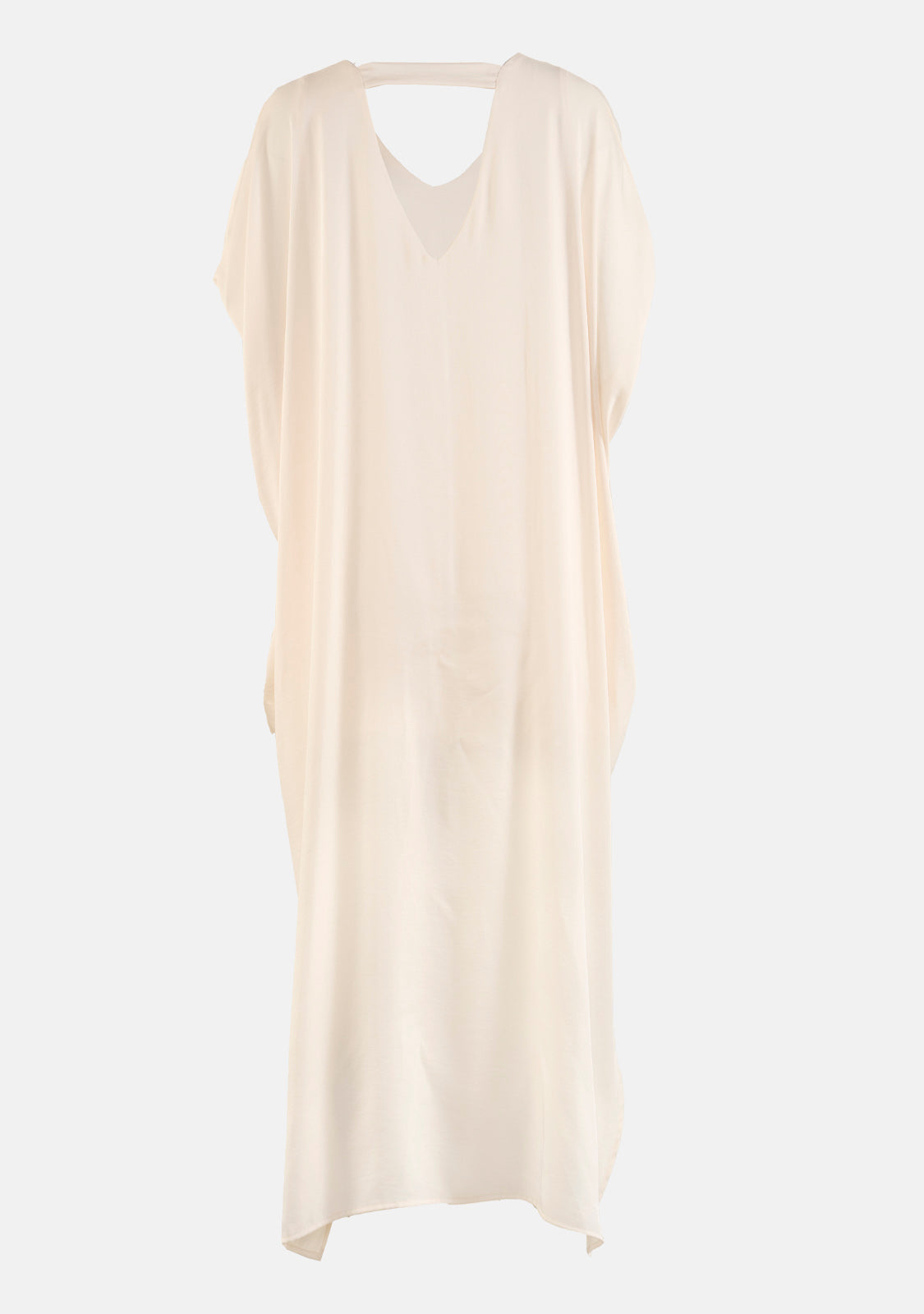 Silk Caftan Maxi with Back Band