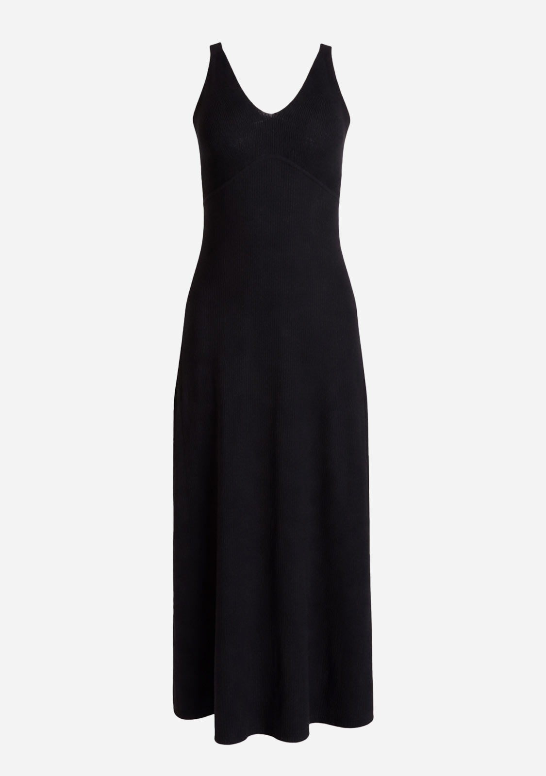 V-Neck Midi Slip Dress
