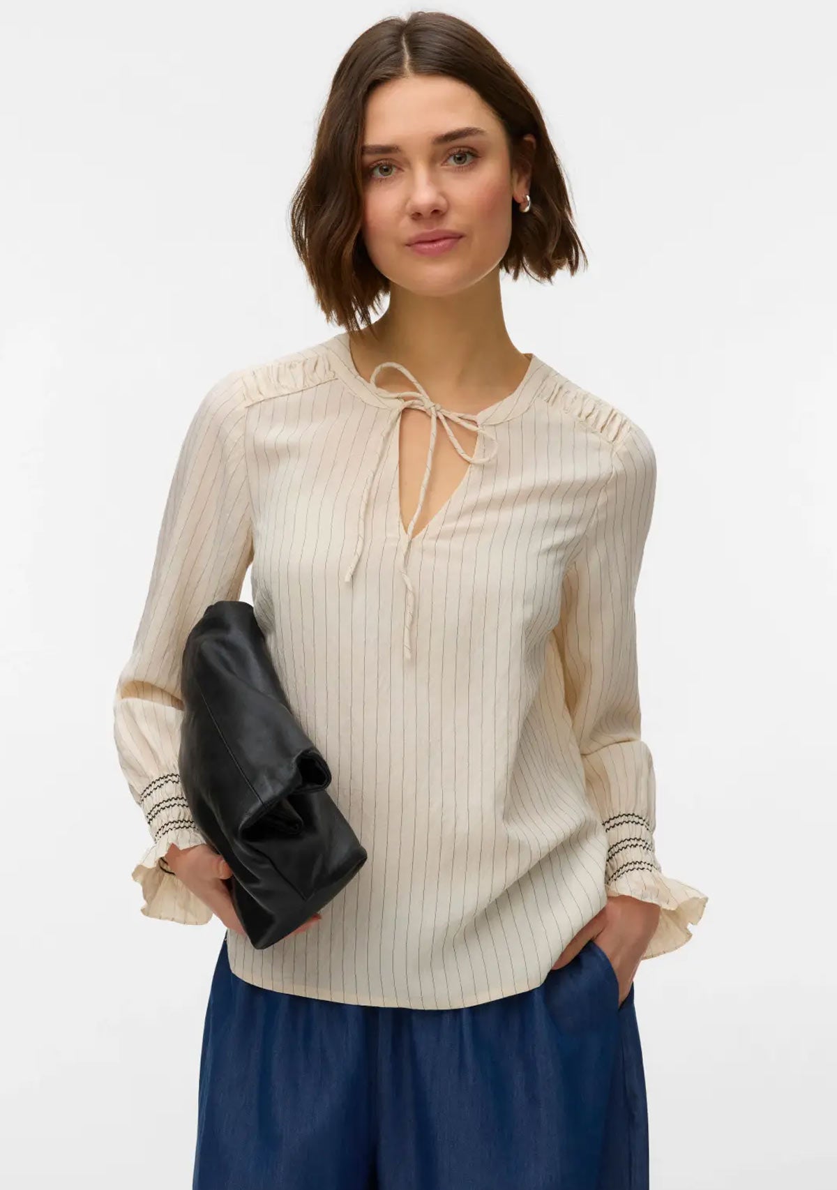 Vm Millie  Top Birch  Stripes Black