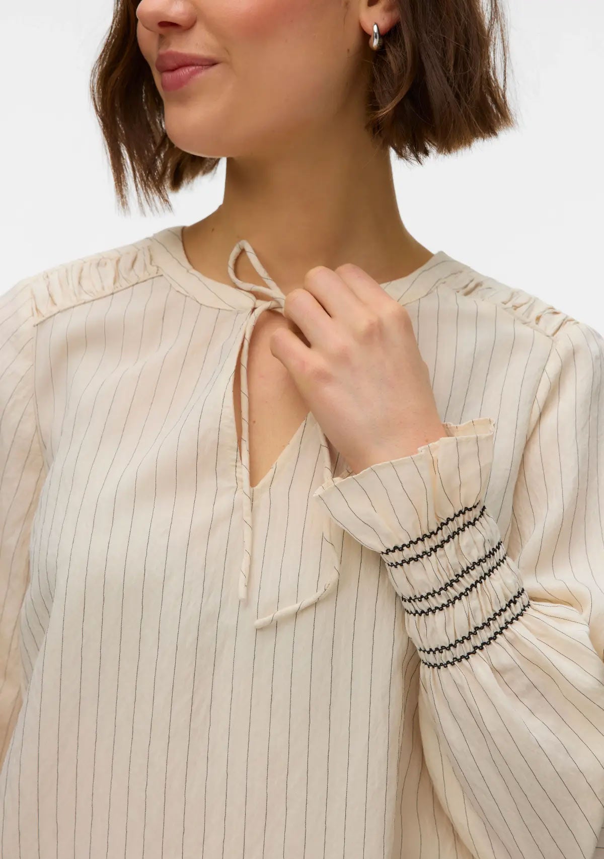 Vm Millie  Top Birch  Stripes Black