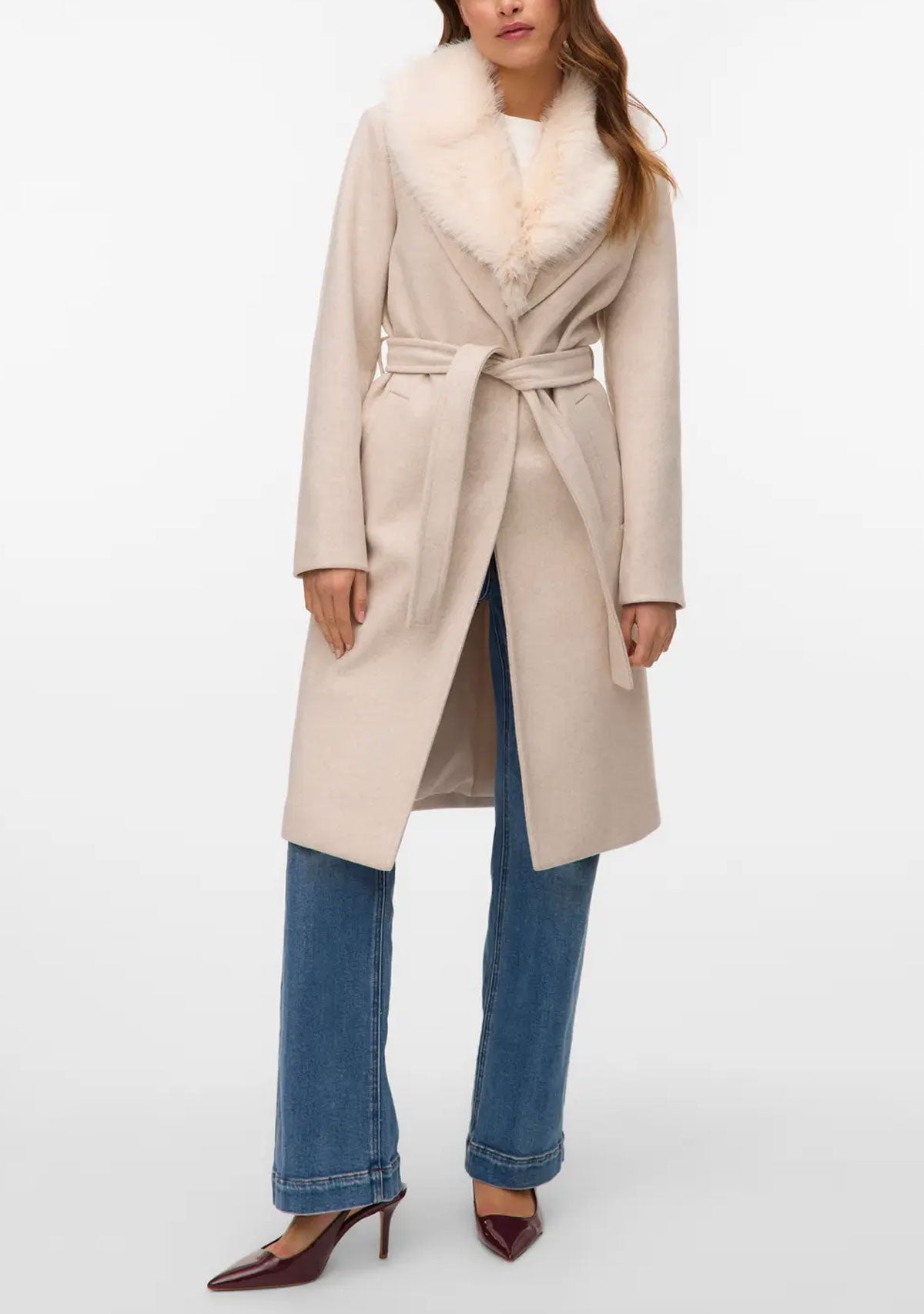 VMAutumn Diva Long Coat Ga Oatmeal