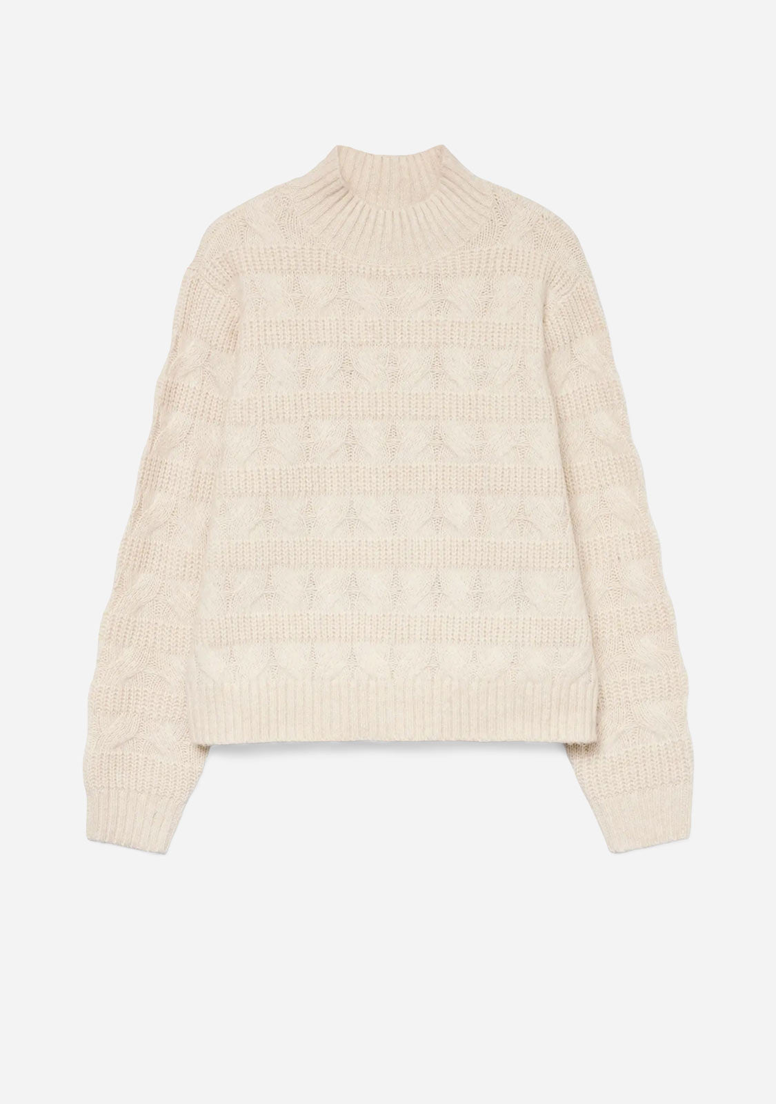 VMVirgo Ls Highneck Pullover Bf Birch