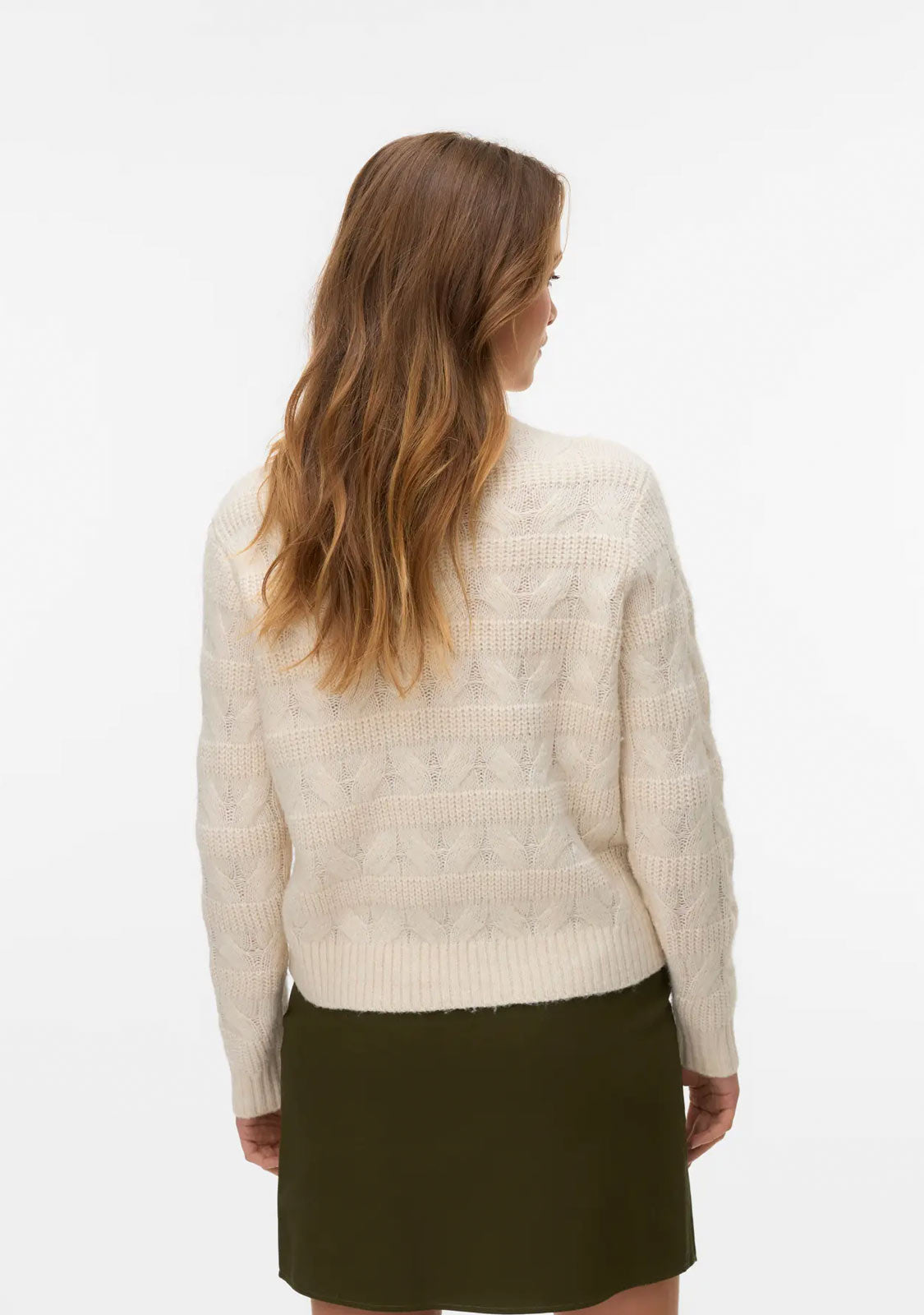 VMVirgo Ls Highneck Pullover Bf Birch