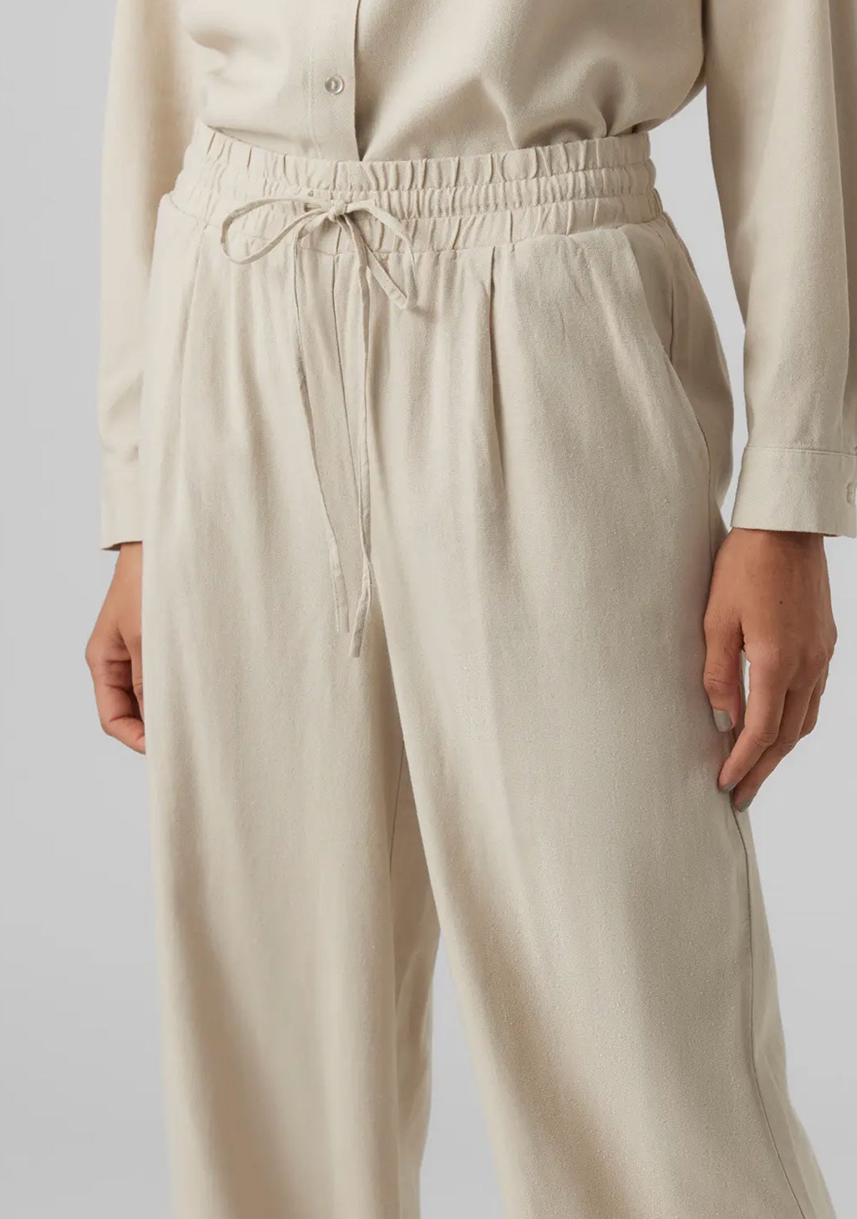 Vm Jes Milo  Wide Pants  Noos Silver Lining