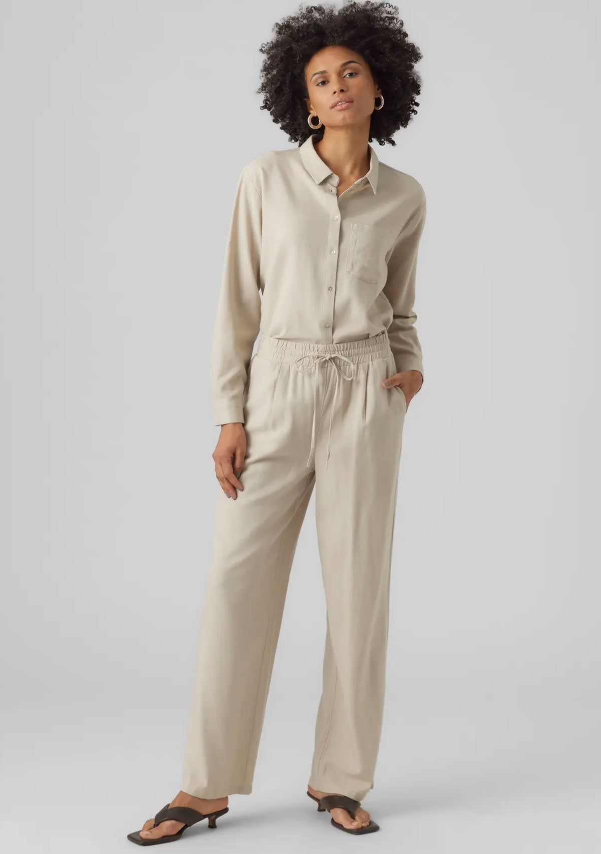 Vm Jes Milo Wide Pants Silver Lining | The Latest Scoop