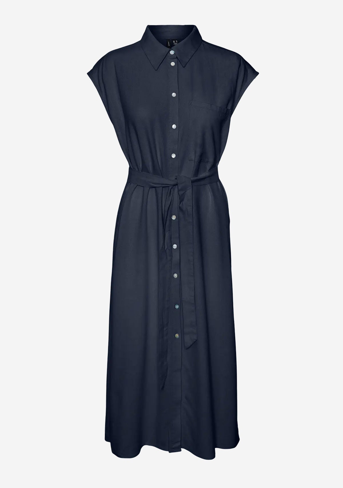 Vm Mymilo  Calf Shirt Dress Navy Blazer
