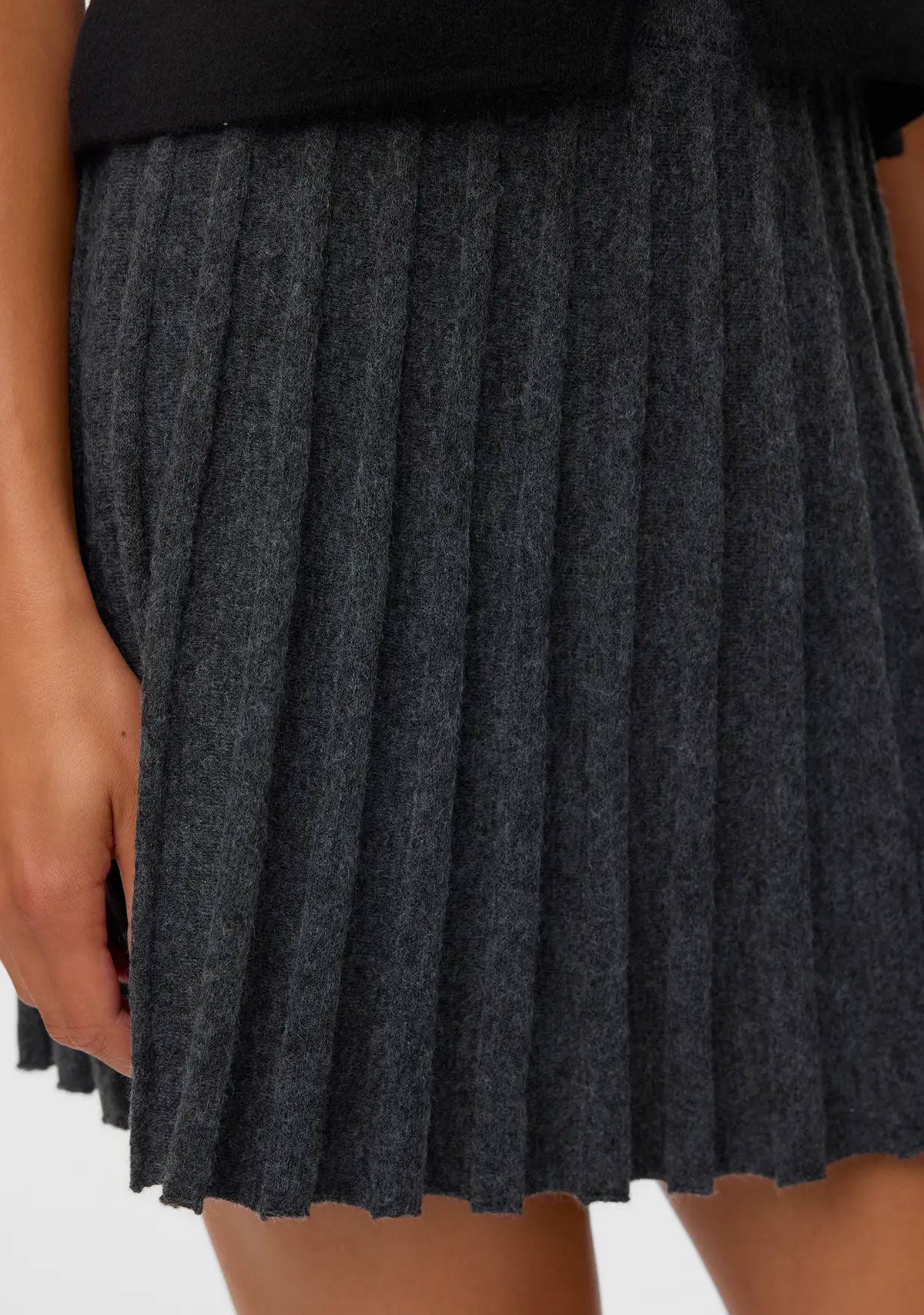 Vmmarina Nw Skater Skirt Boo Dark Grey Melange
