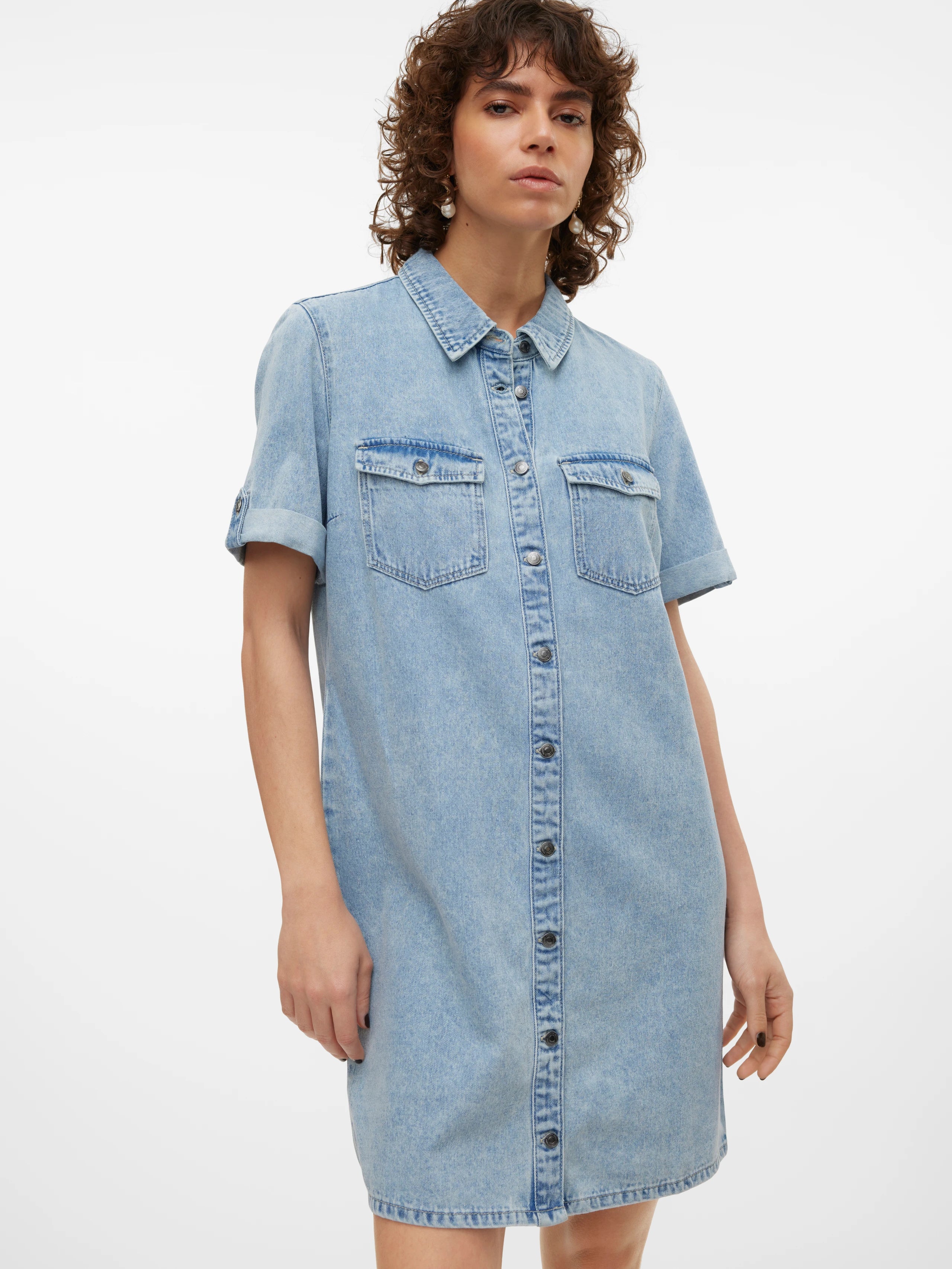 VM Jennie SS Short Denim Dress