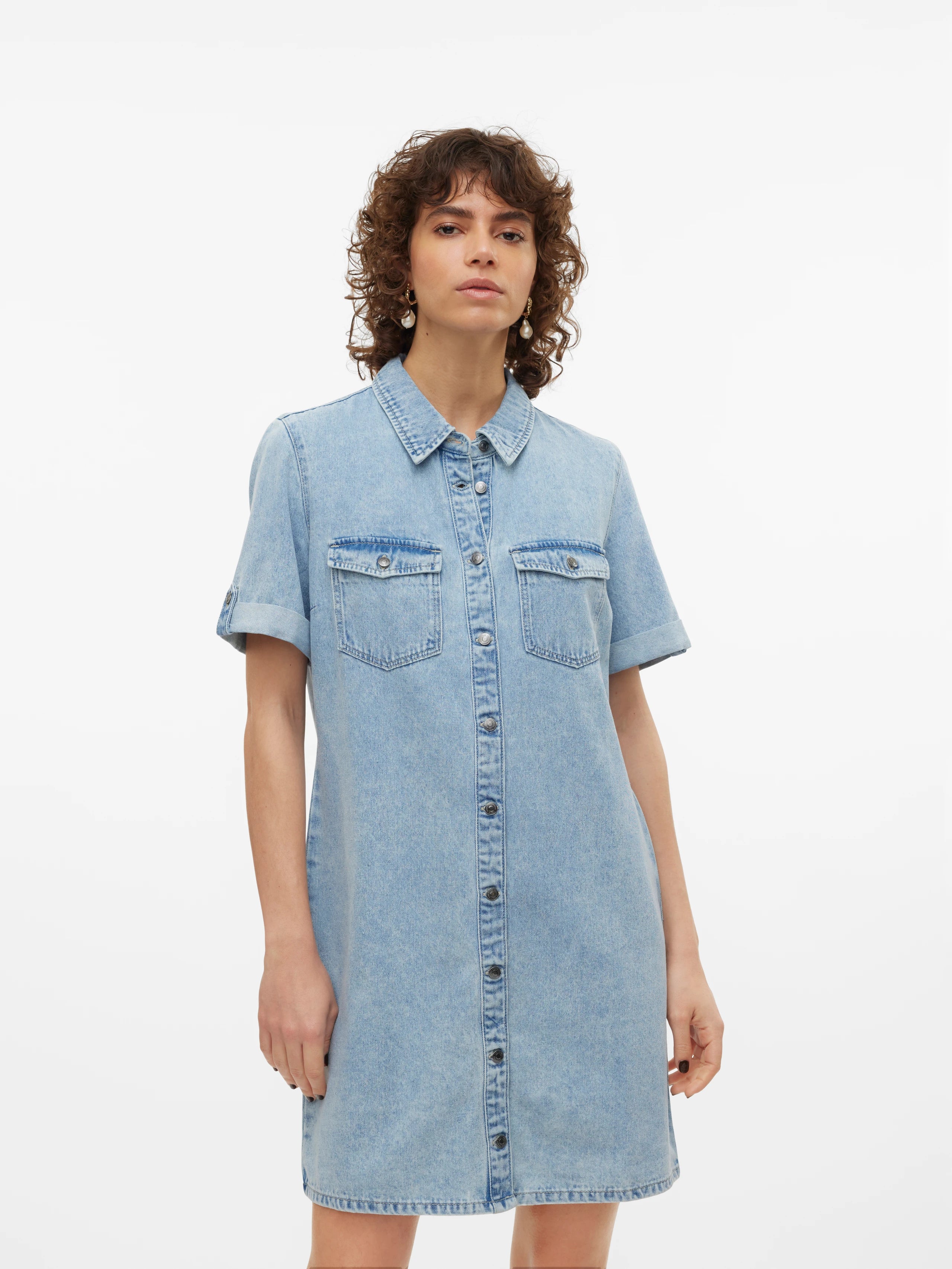 VM Jennie SS Short Denim Dress