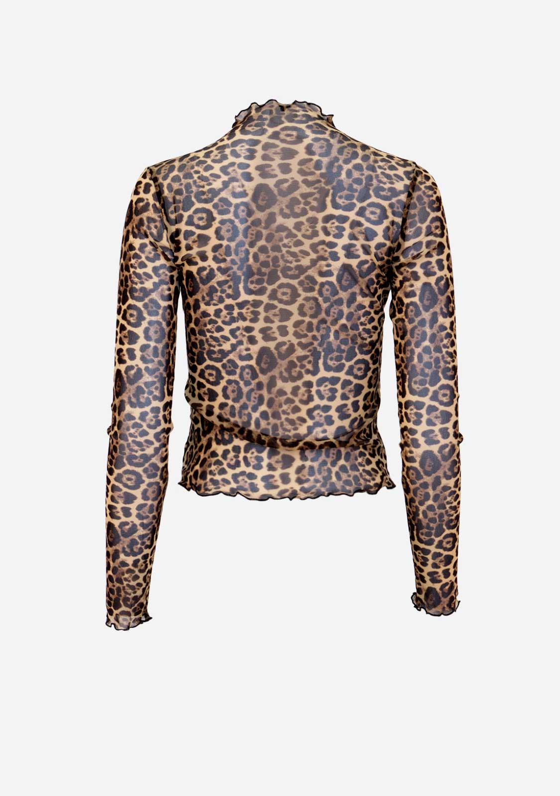 Dark Leopard Mesh L/S Top