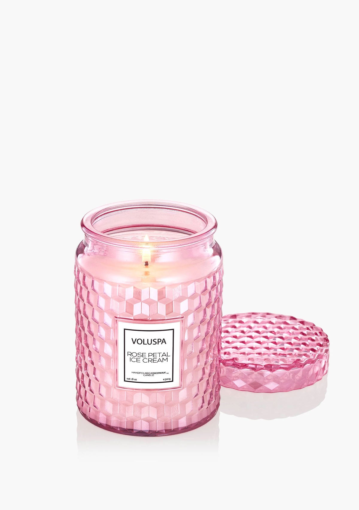 Rose Petal Ice Cream Large Jar Candle 18oz