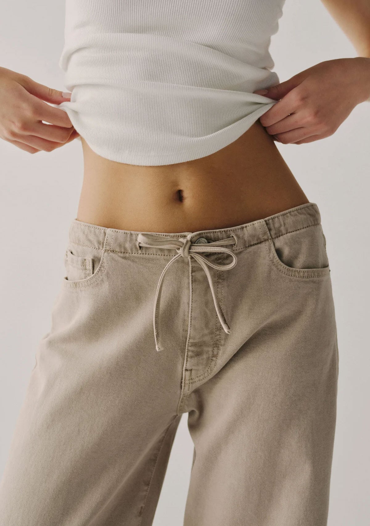 The Big Easy Pull On Wide Leg Sand Dollar