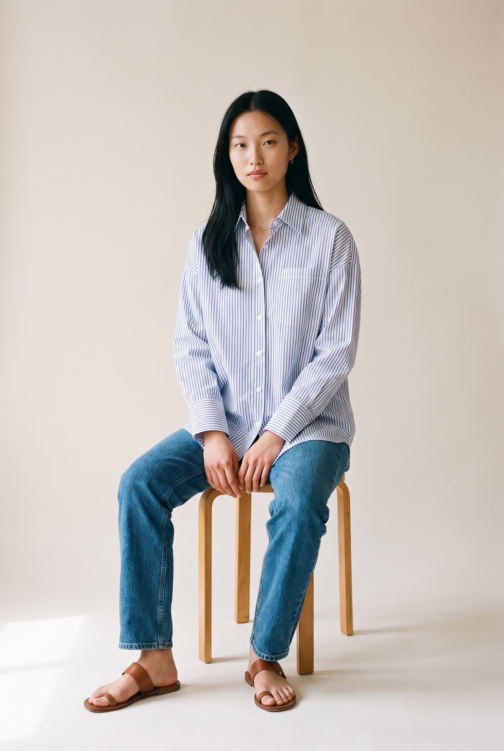 Ls Oversized Organic Poplin Shirt