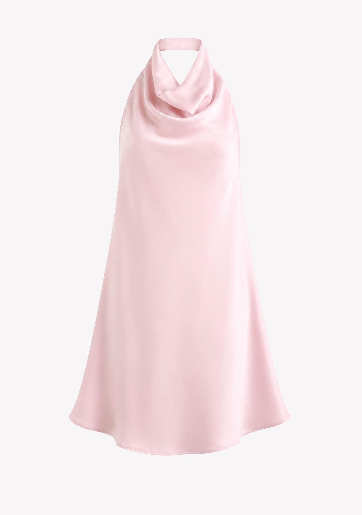 Soft Drape Cowl Dress Pink