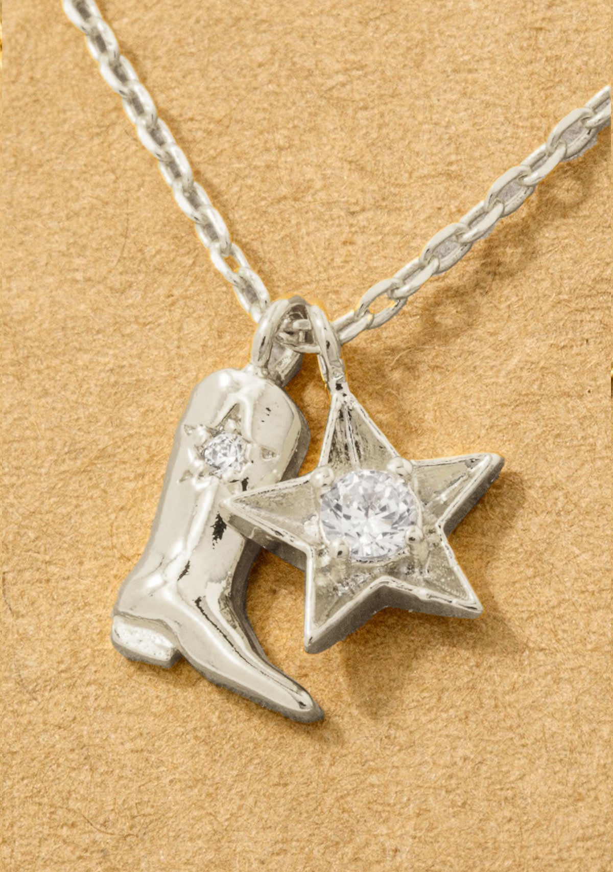 Western Cowboy Boots Star Pendant
