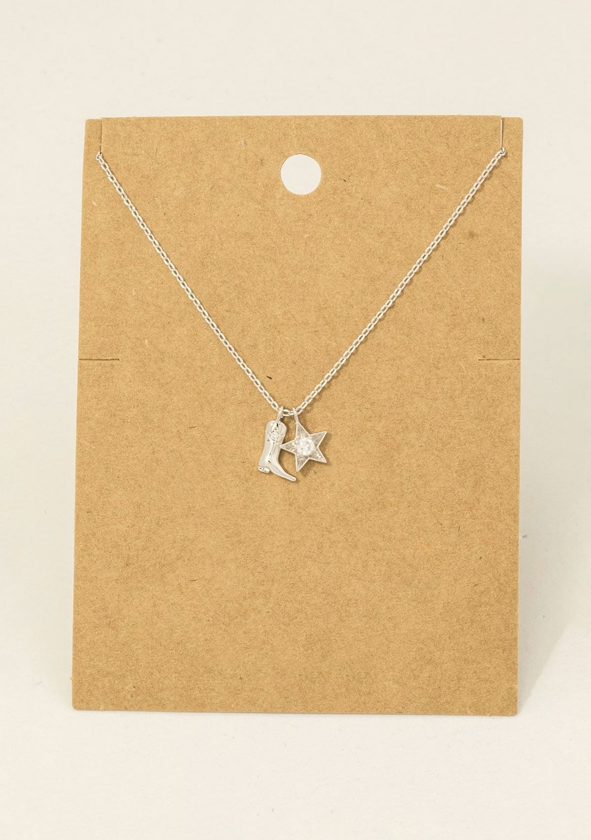 Western Cowboy Boots Star Pendant