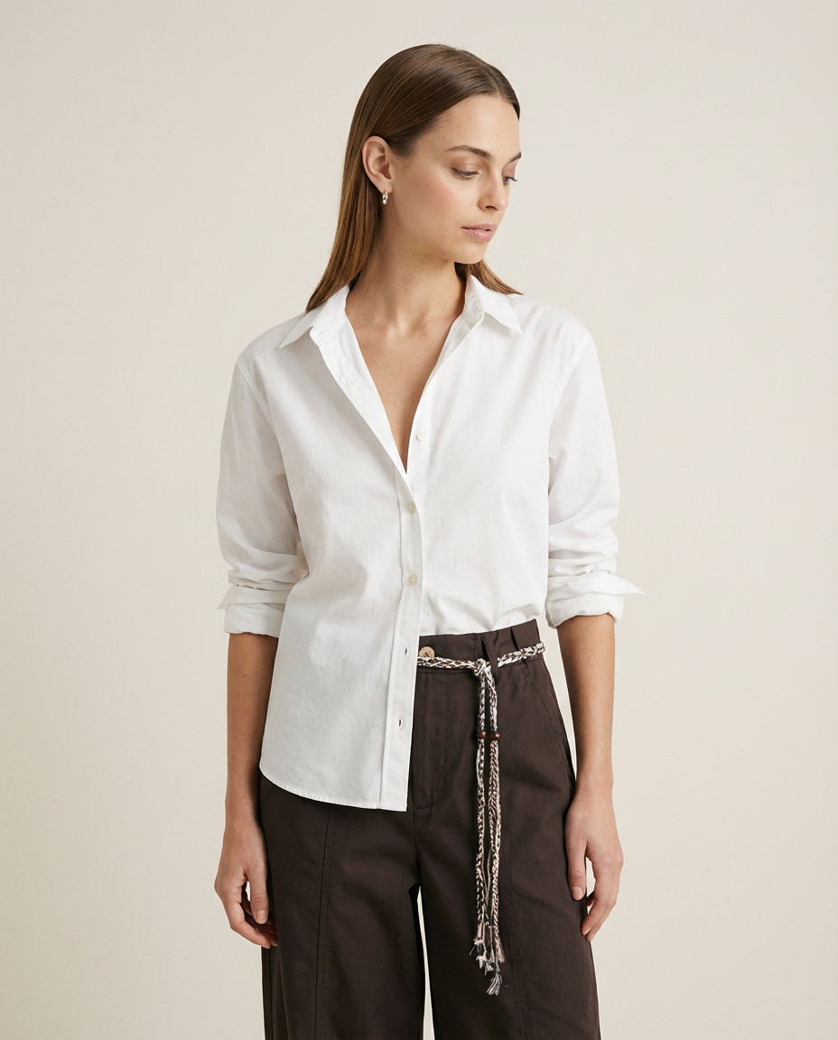 Pantalon cargo à jambes larges, olive/vert