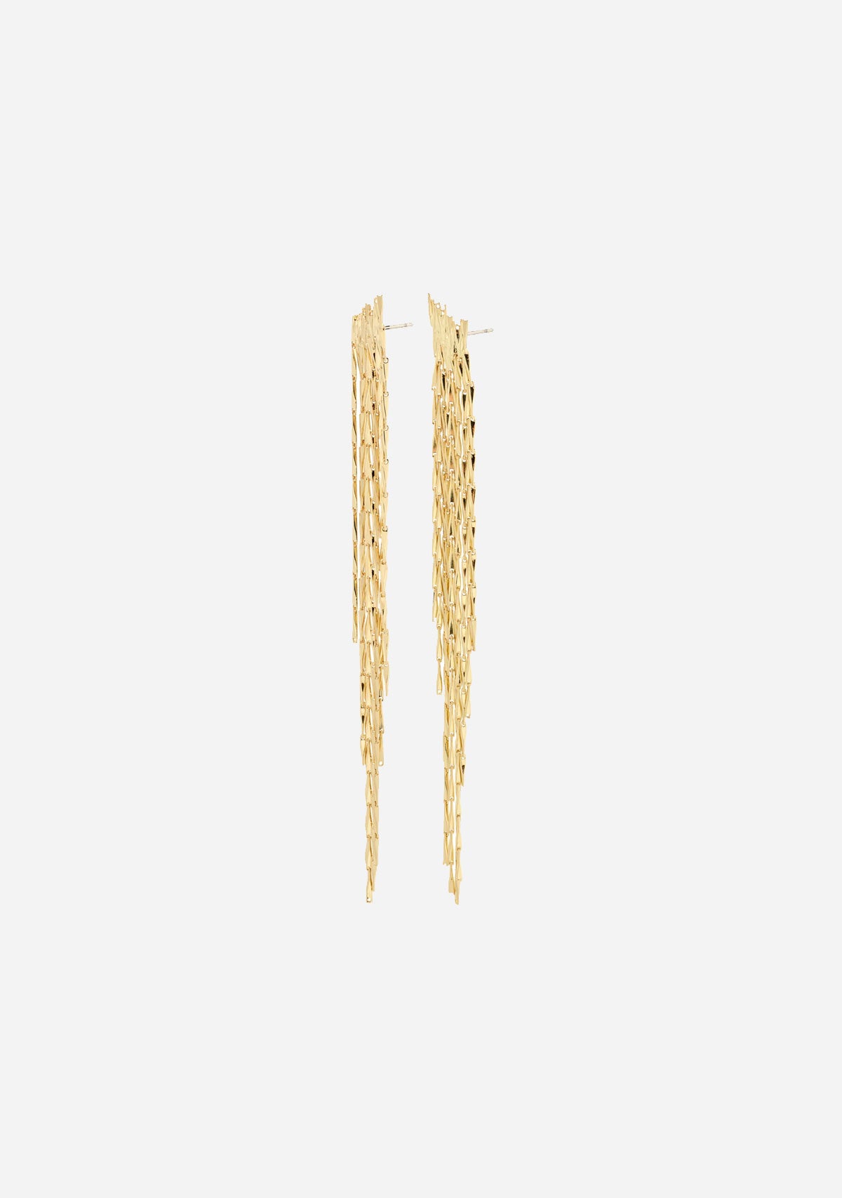 ZENOBIA recycled earrings gold-plated - Gold Plated