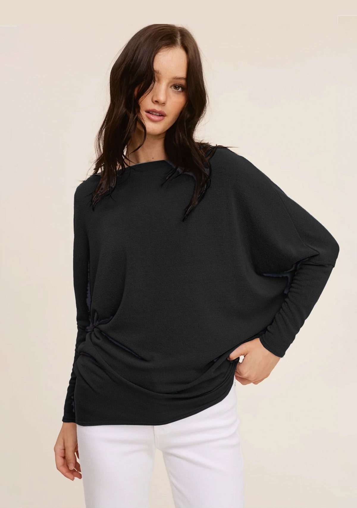 Off Shoulder Dolman Slv Tunic