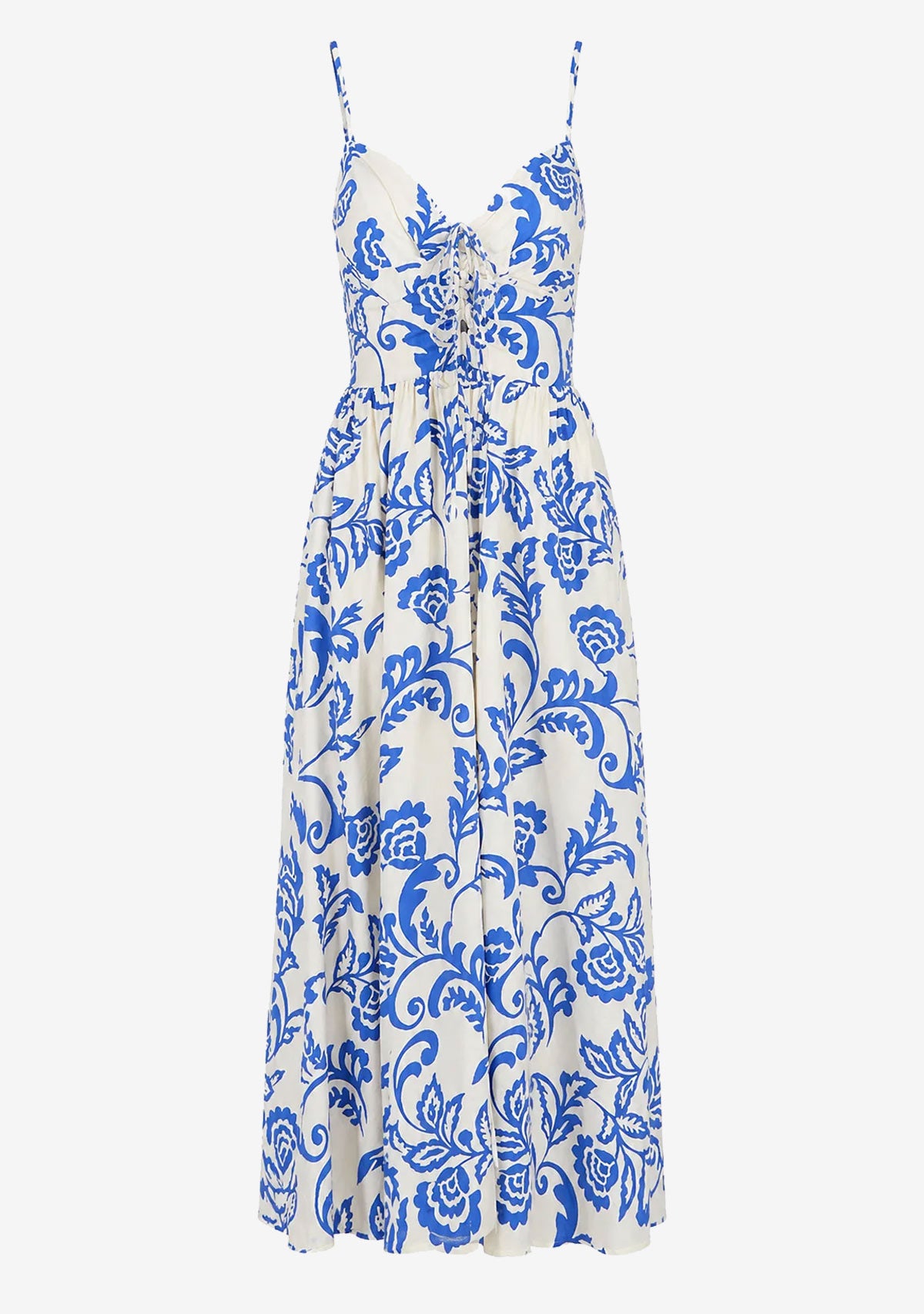 Romantic Printed Midi Dress Print
