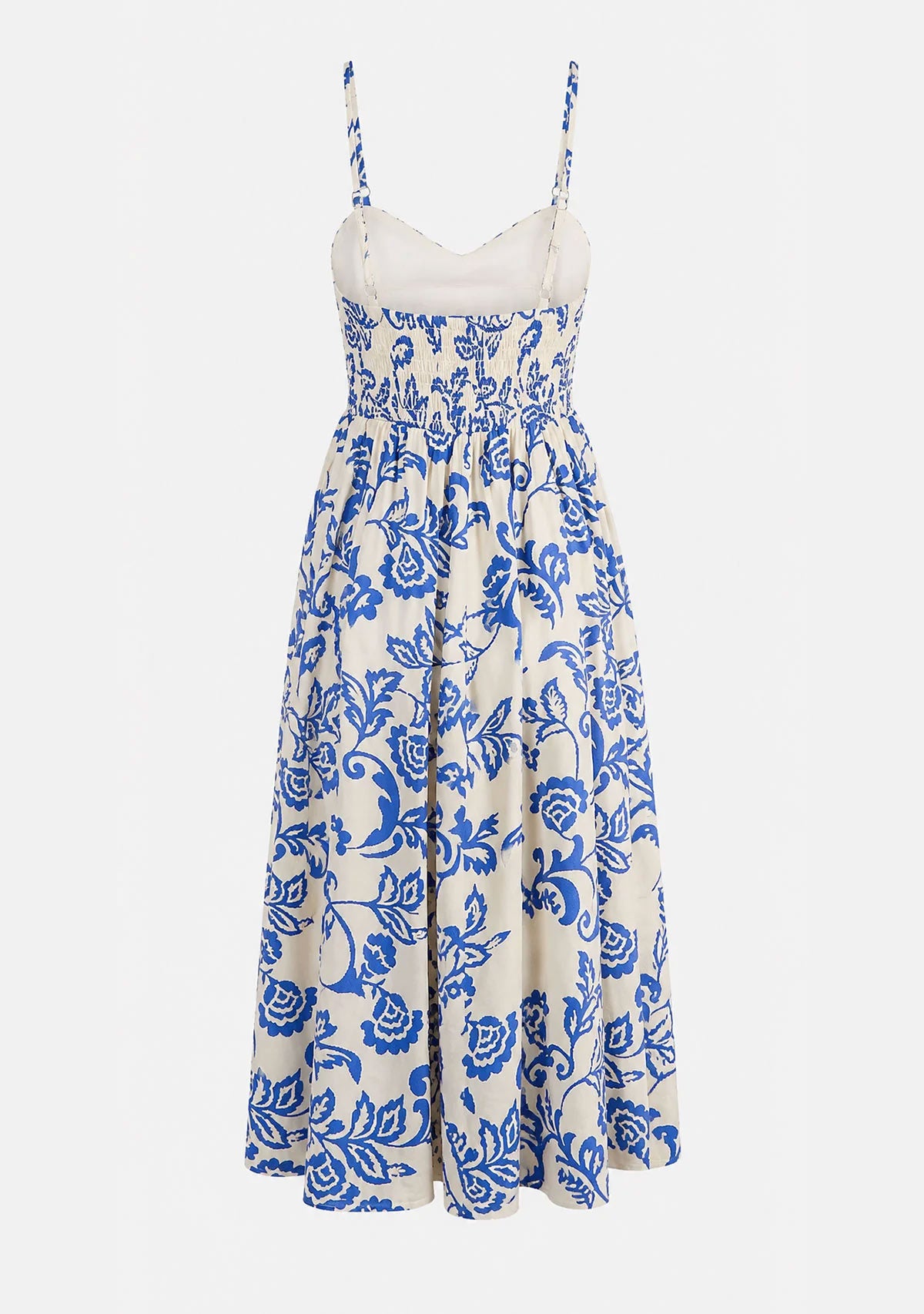 Romantic Printed Midi Dress Print