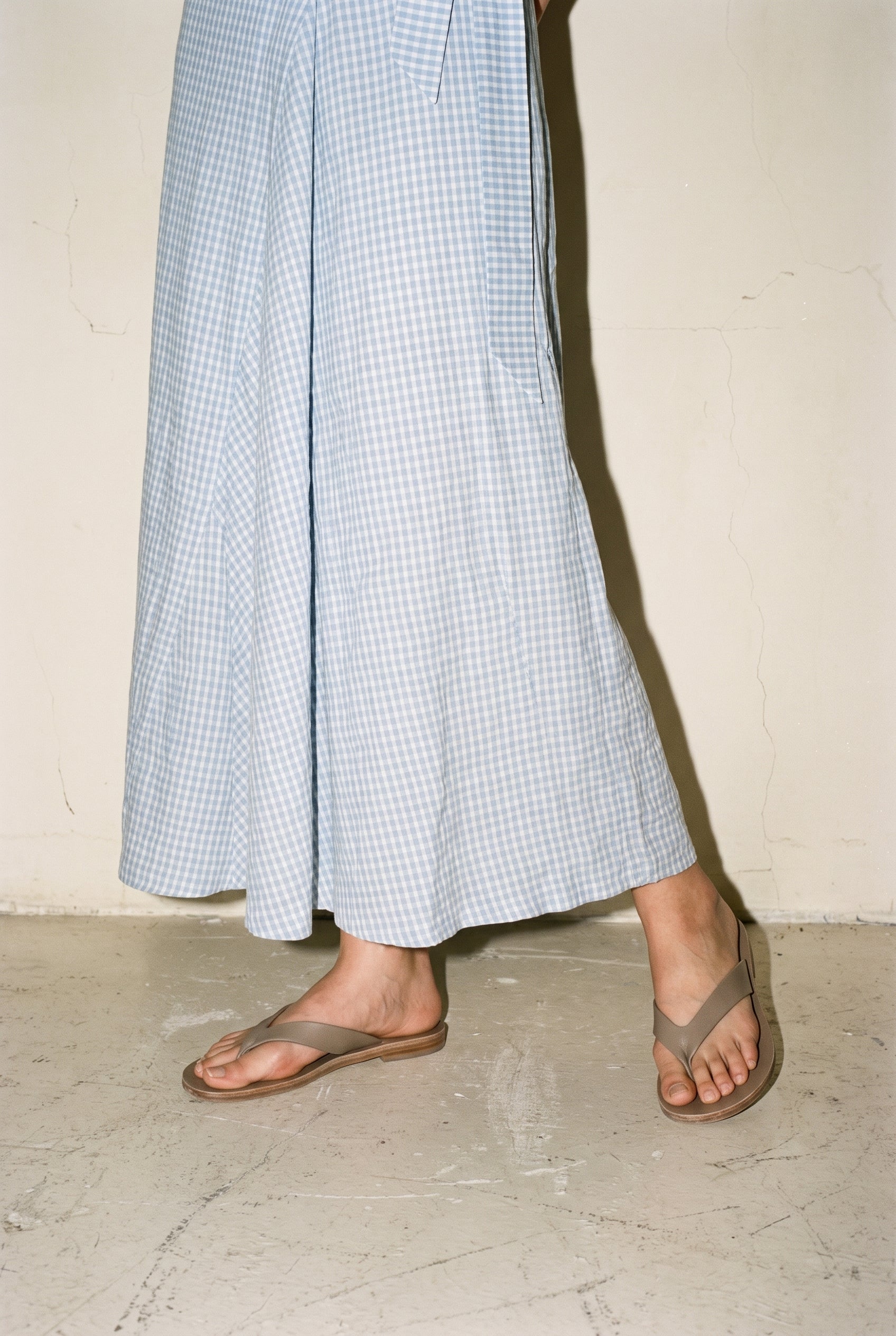 Green Gingham Maxi Dress Green Check