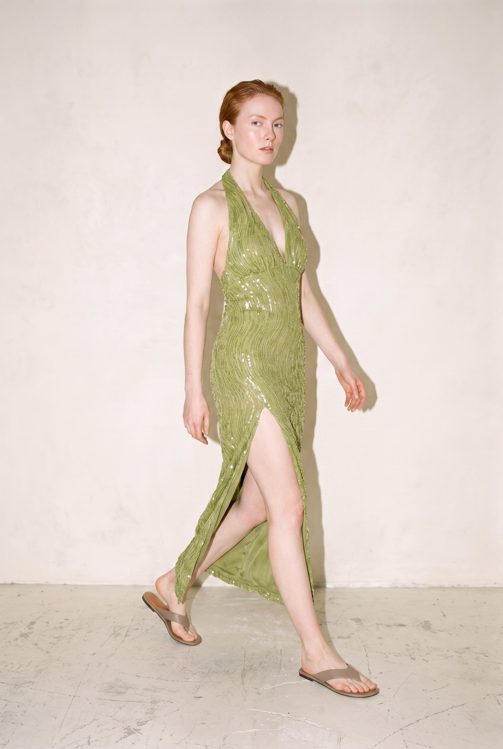 The Solara Dress Green