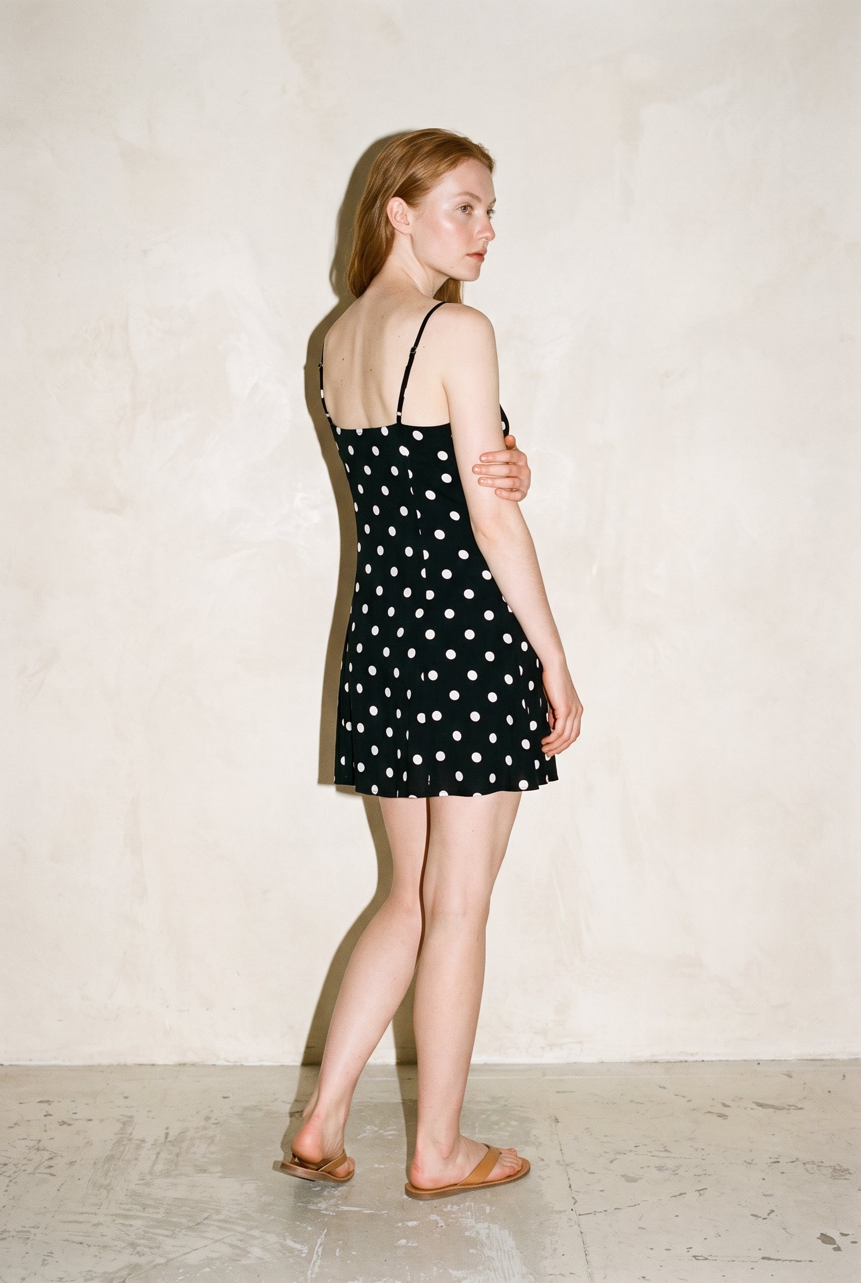 Sleeveless Mini Dress Black/Ivory