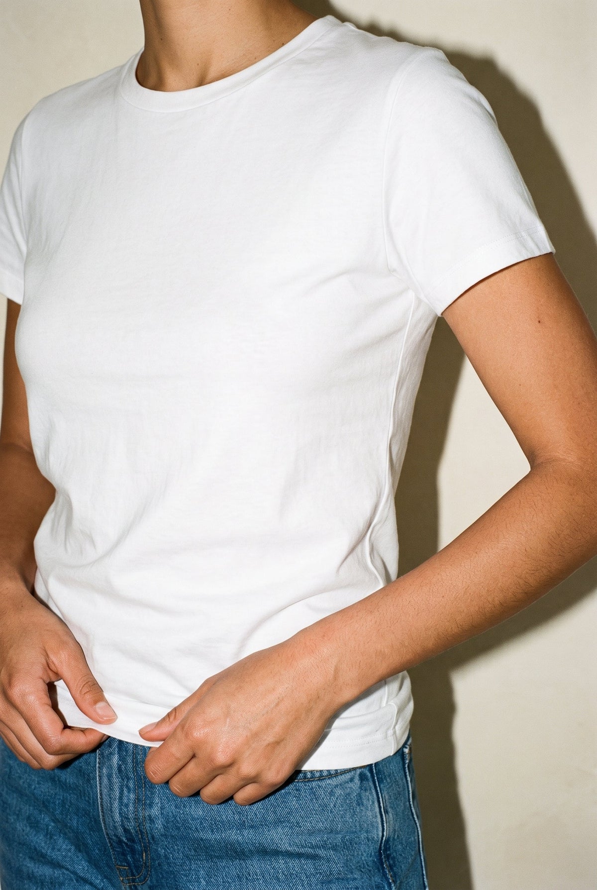 Classic White Tee White audrey