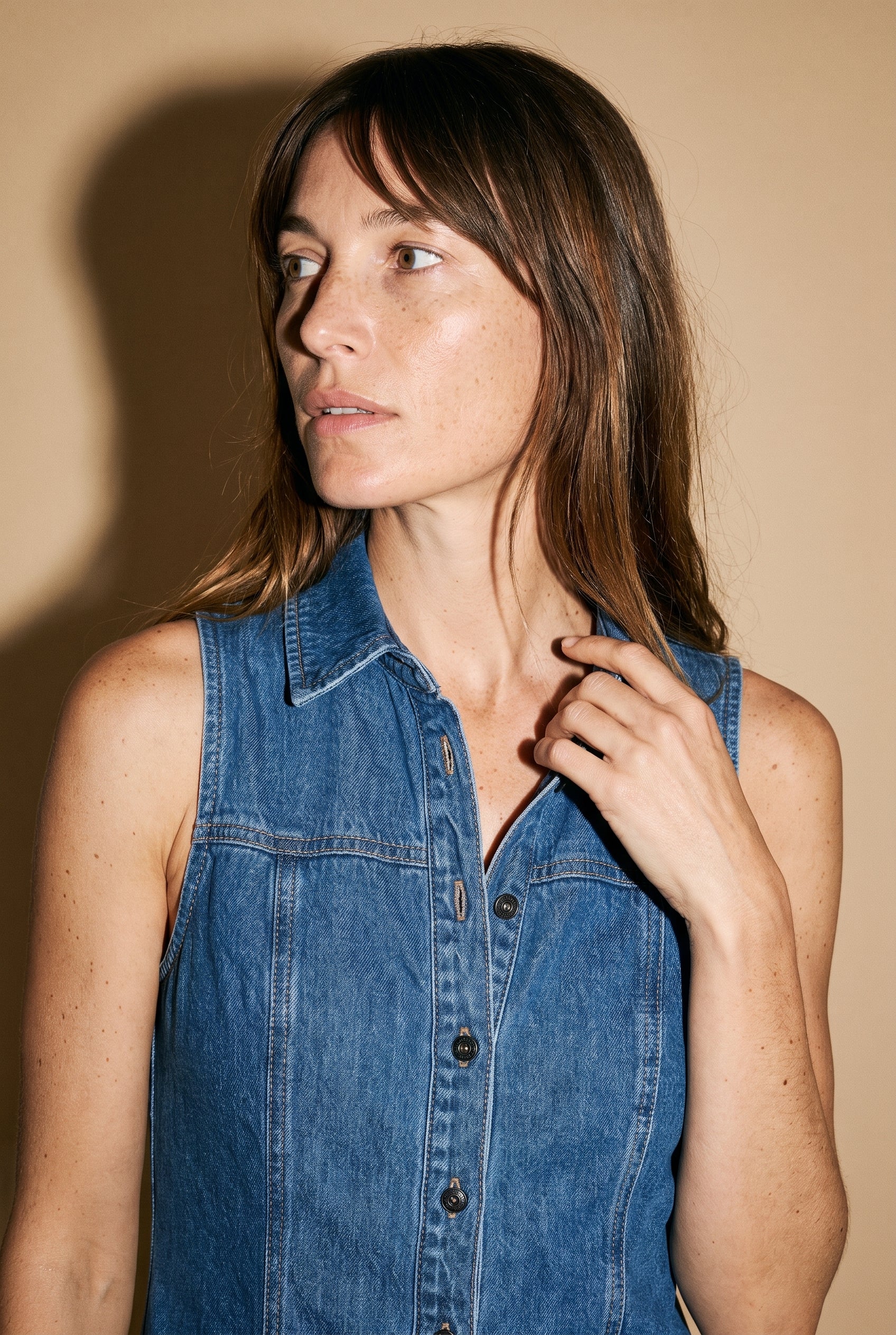 Robe courte en jean VM Jennie SS