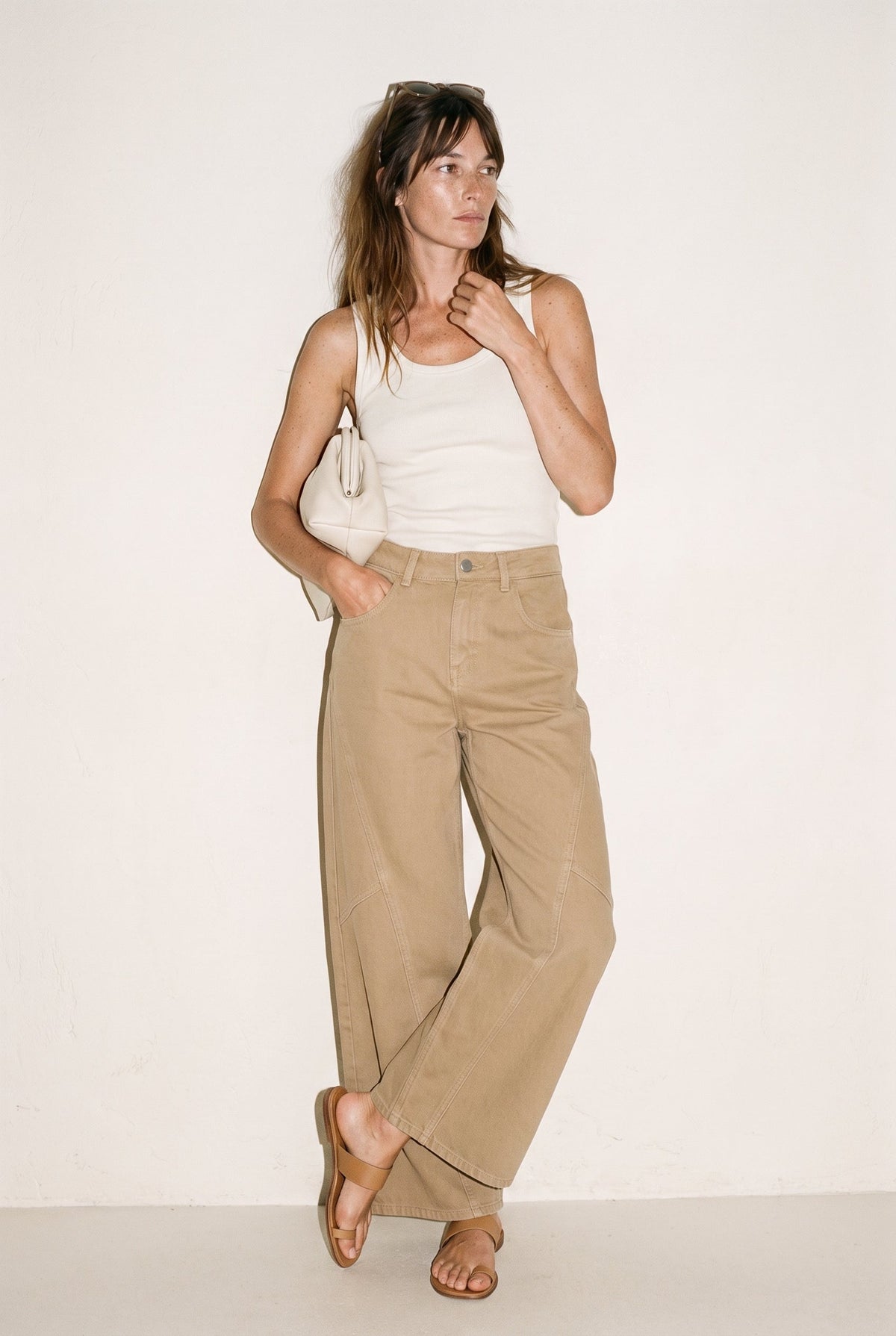 Downtown Wide Leg Pant Slow High