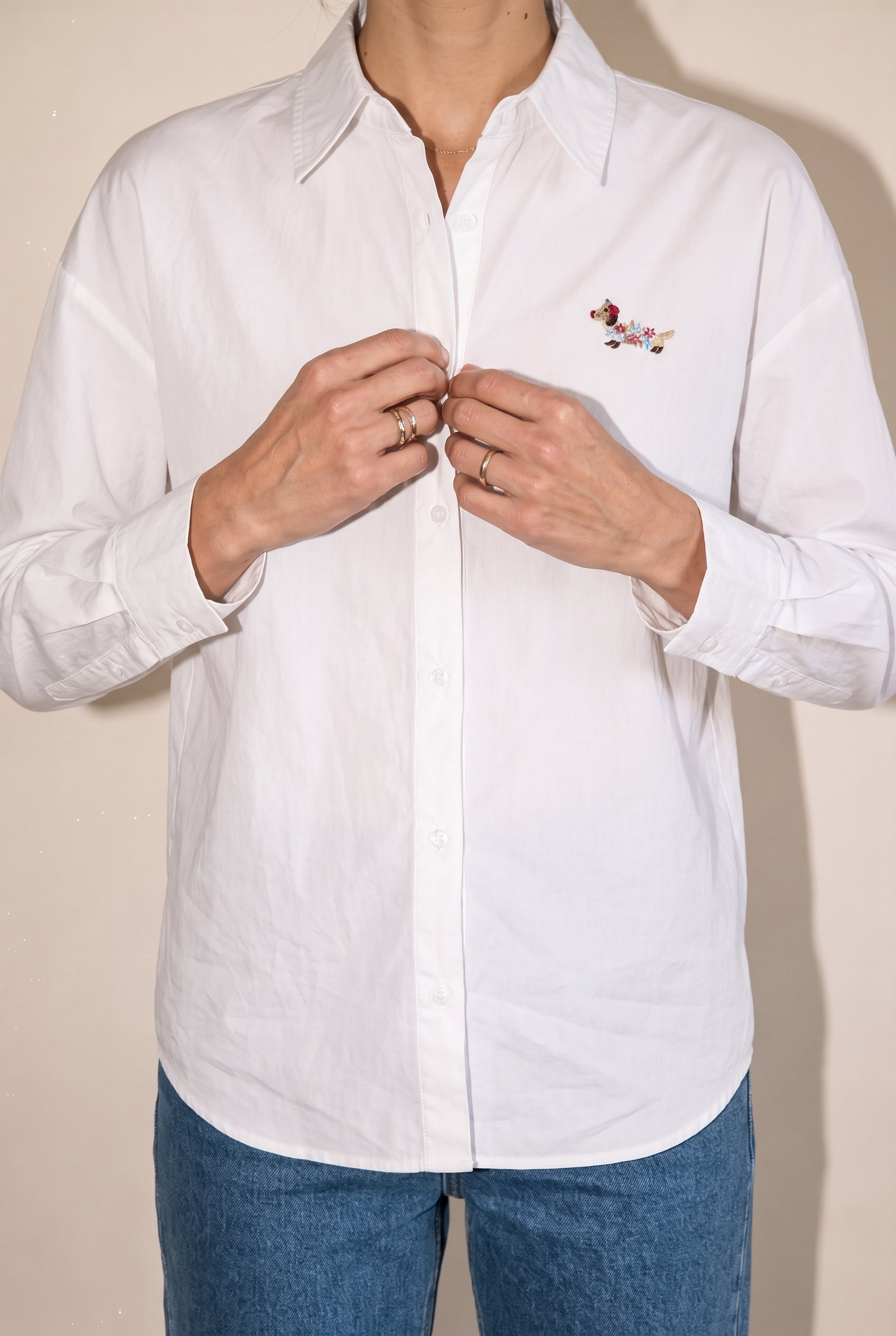 Relaxed Fit White Shirt White ALTAR