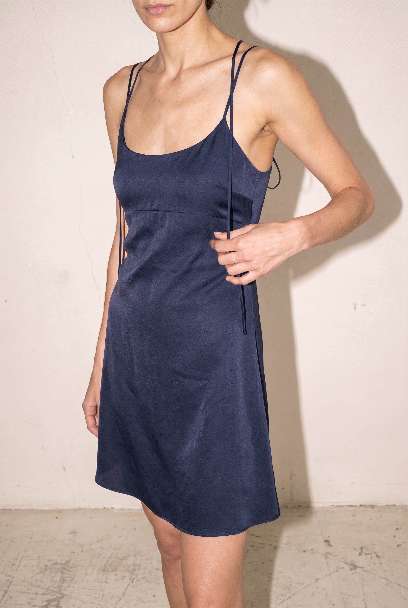 Easy A-Line Mini Dress Navy