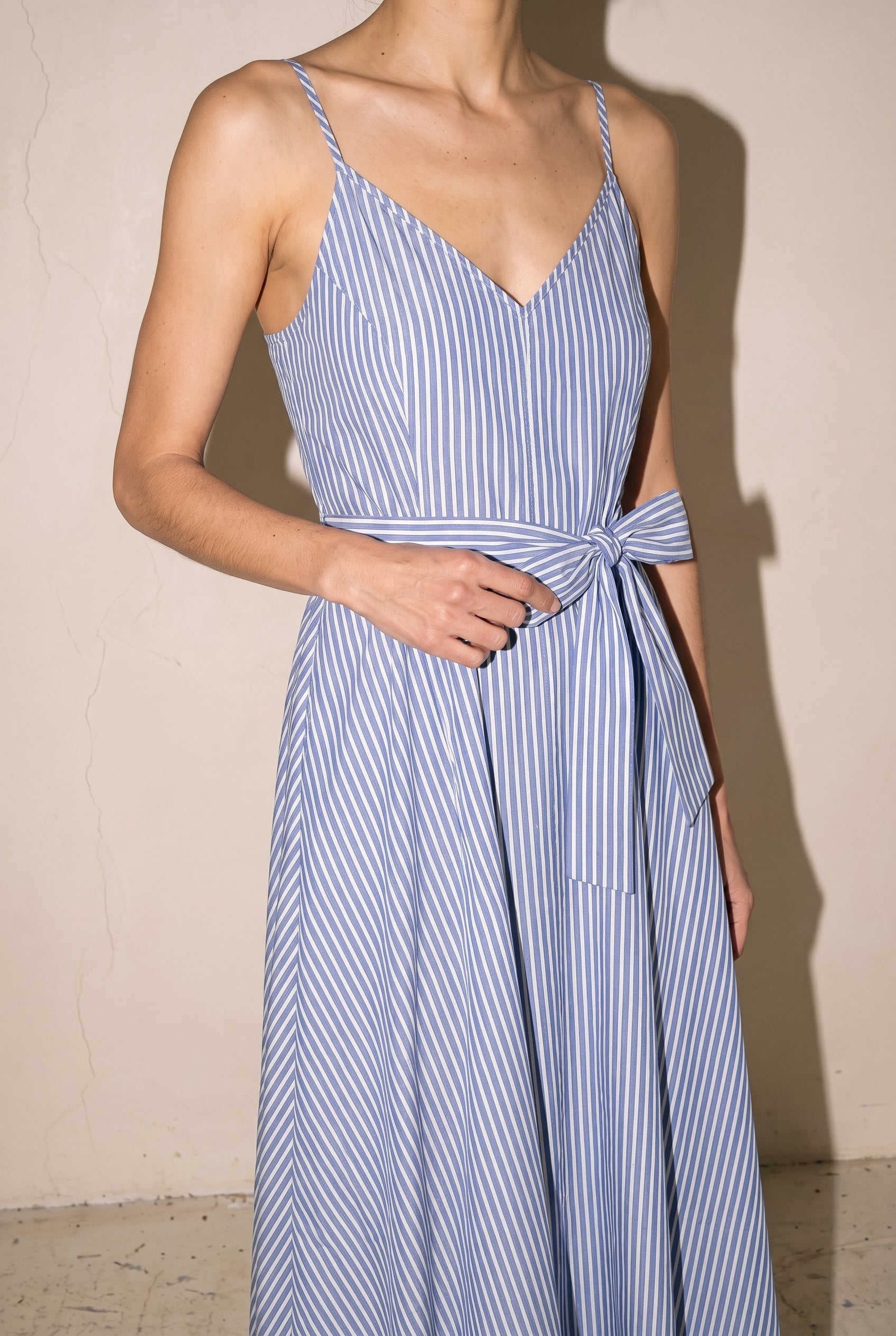 Dress Midi/Maxi Sleeveless Woven Cotton