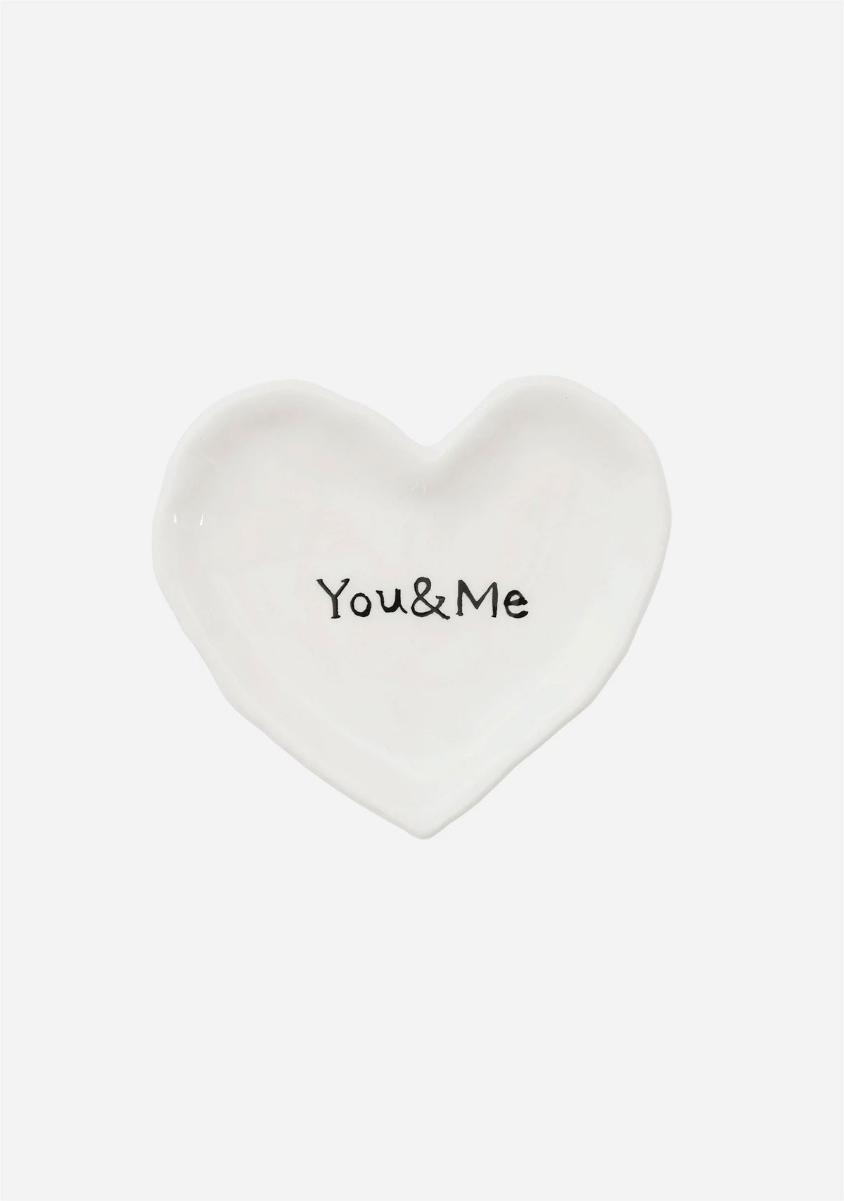 You & Me Ceramic Heart Dish