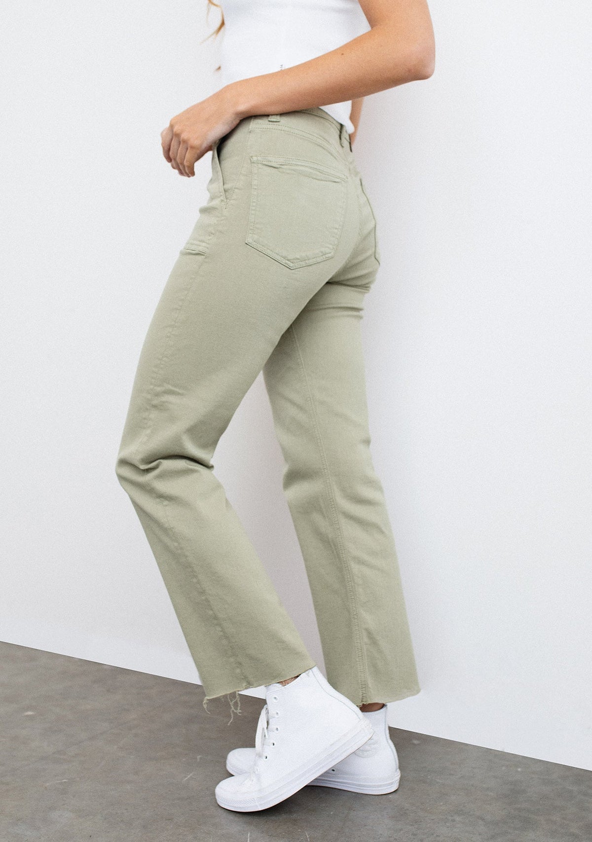 Shelia Olive Twill Pant mavi