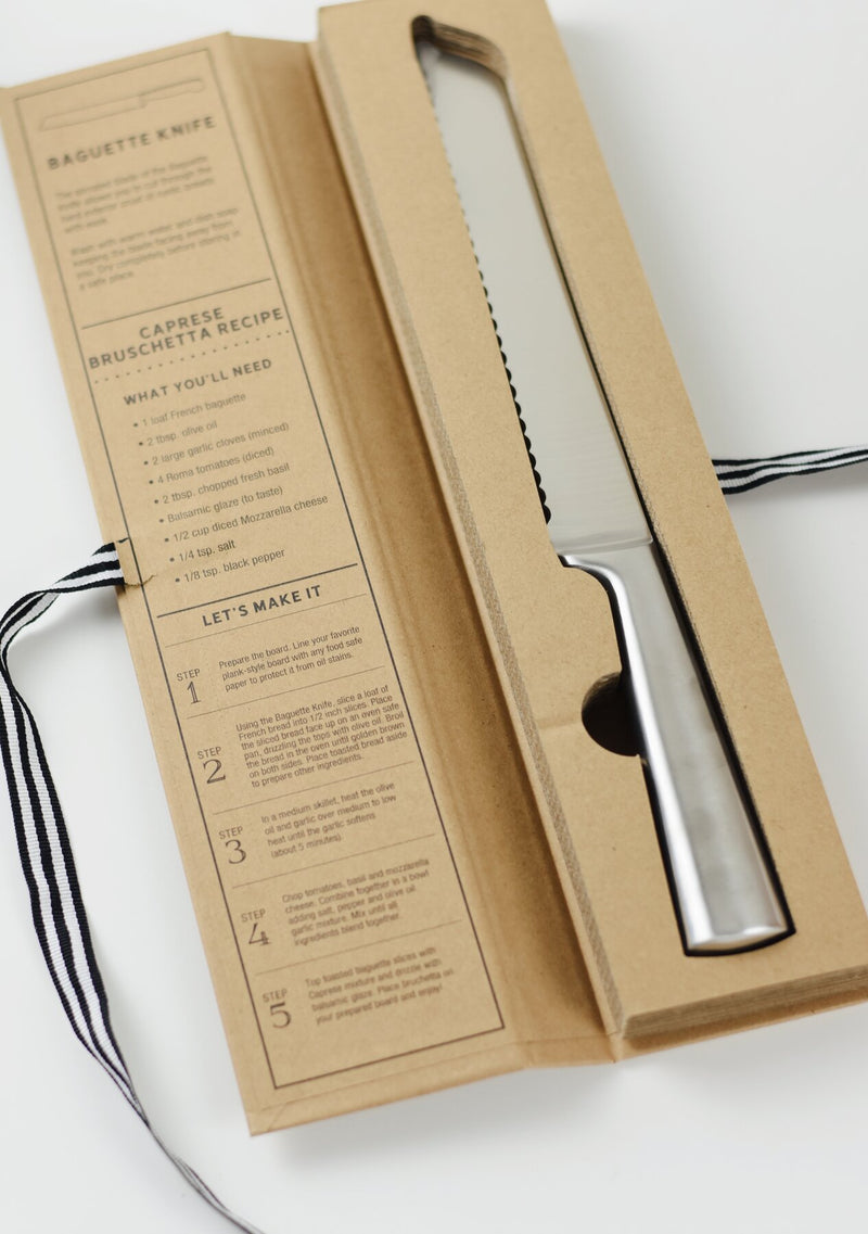 Baguette Knife Cardboard Book Set
