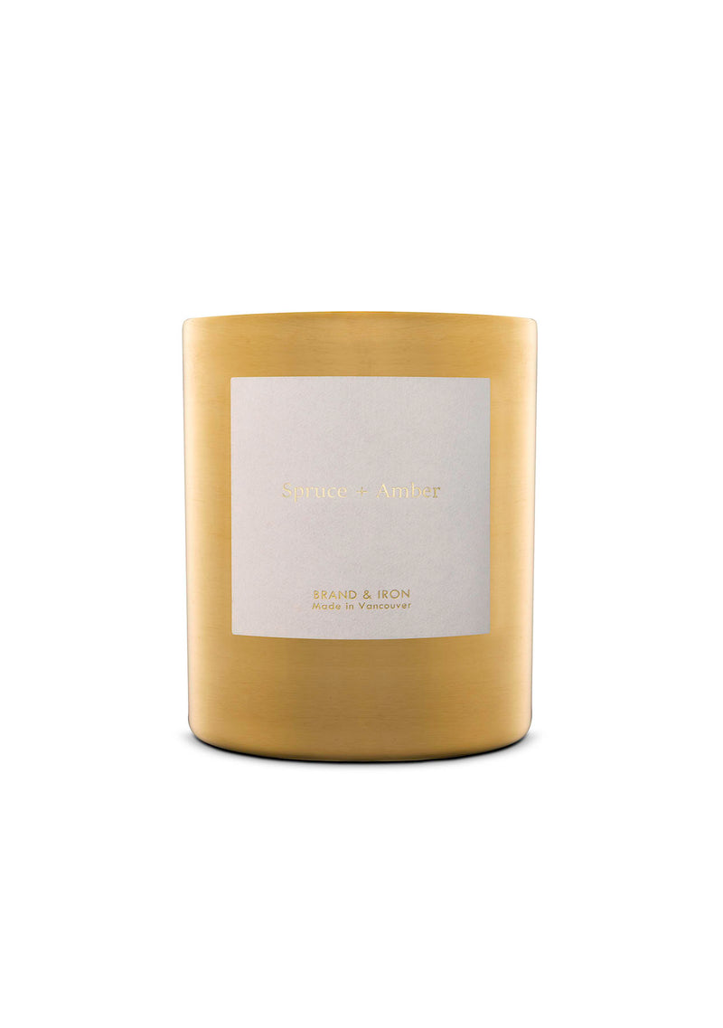 Goldie Spruce + Amber Candle