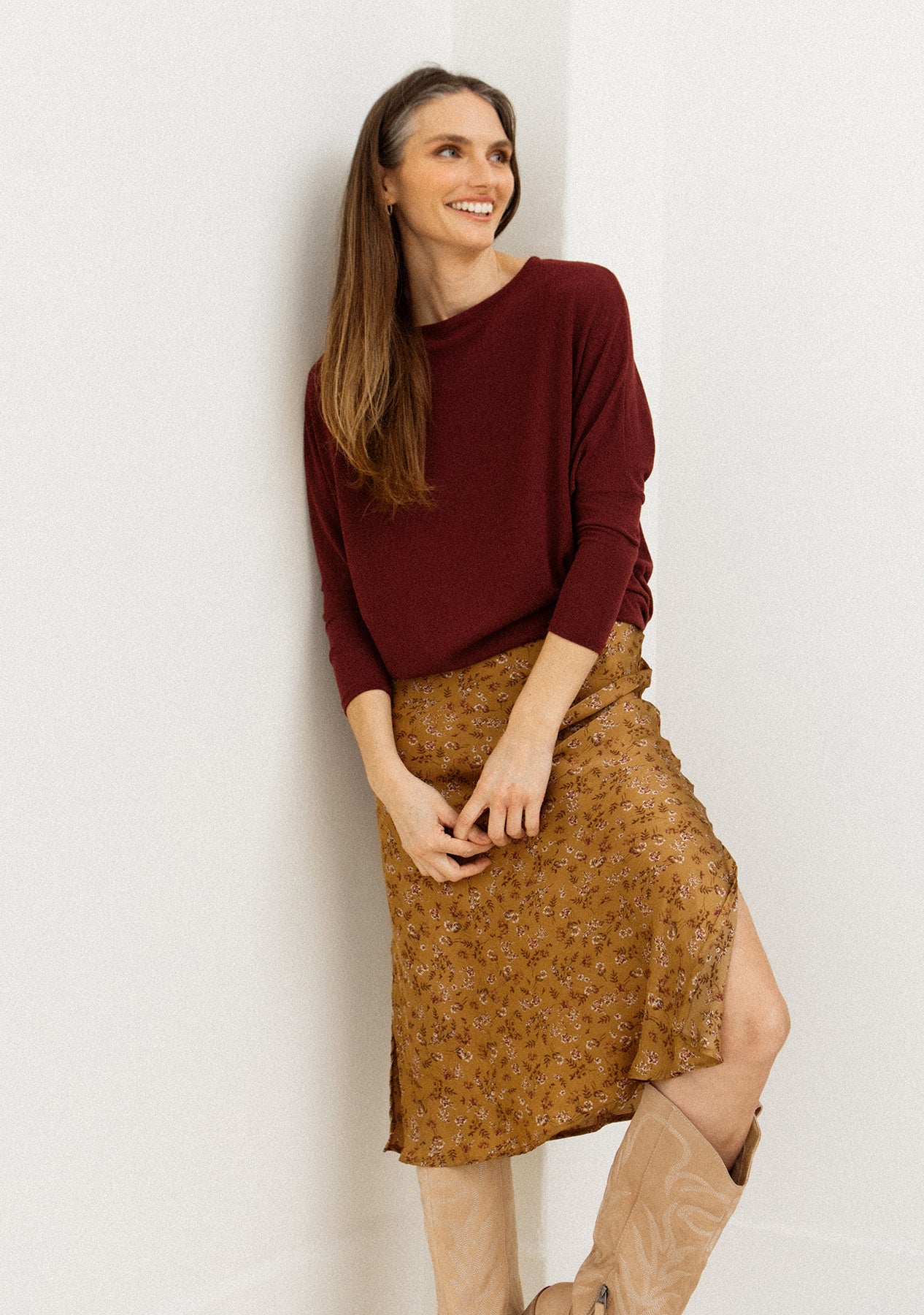 Off Shoulder Dolman Slv Tunic