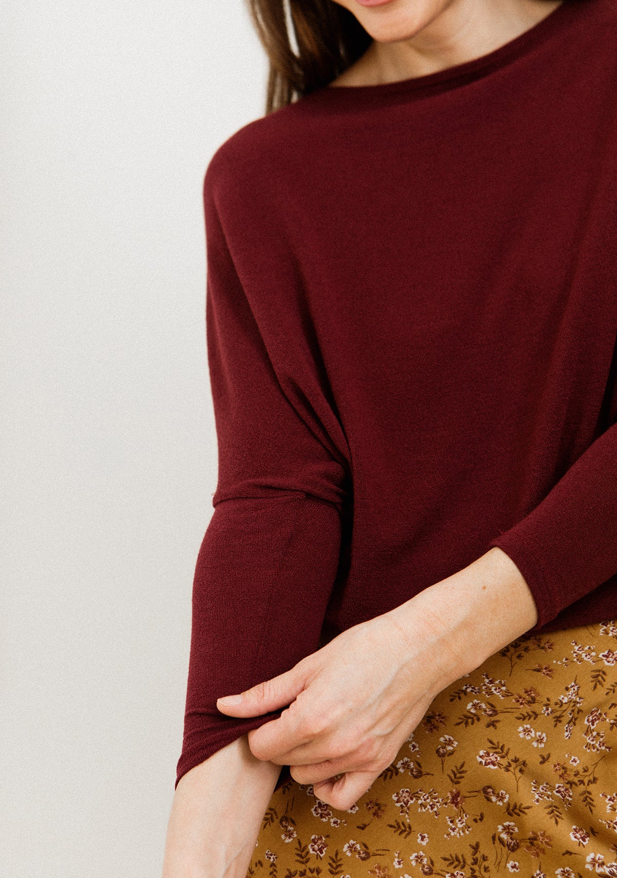 Off Shoulder Dolman Slv Tunic