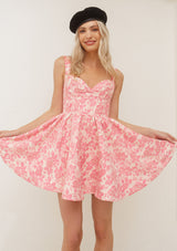 Zacquard Corset Mini Dress