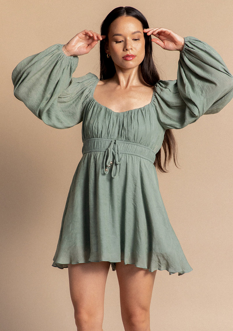 Long Sleeve Ruffle Romper