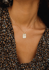 Kindness Recycled Square Coin Necklace