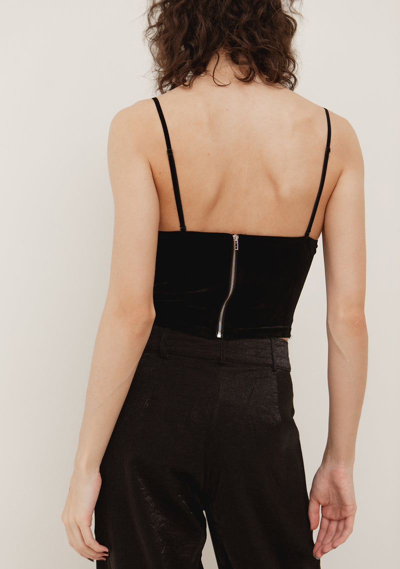 Velvet Mesh Corset