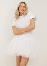 Tulle Tube Mini Dress