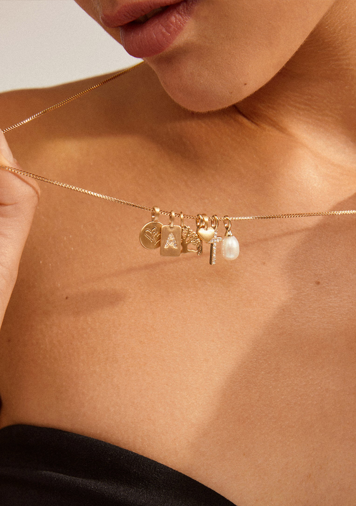 Charm Pendant Gold Plated Pilgrim