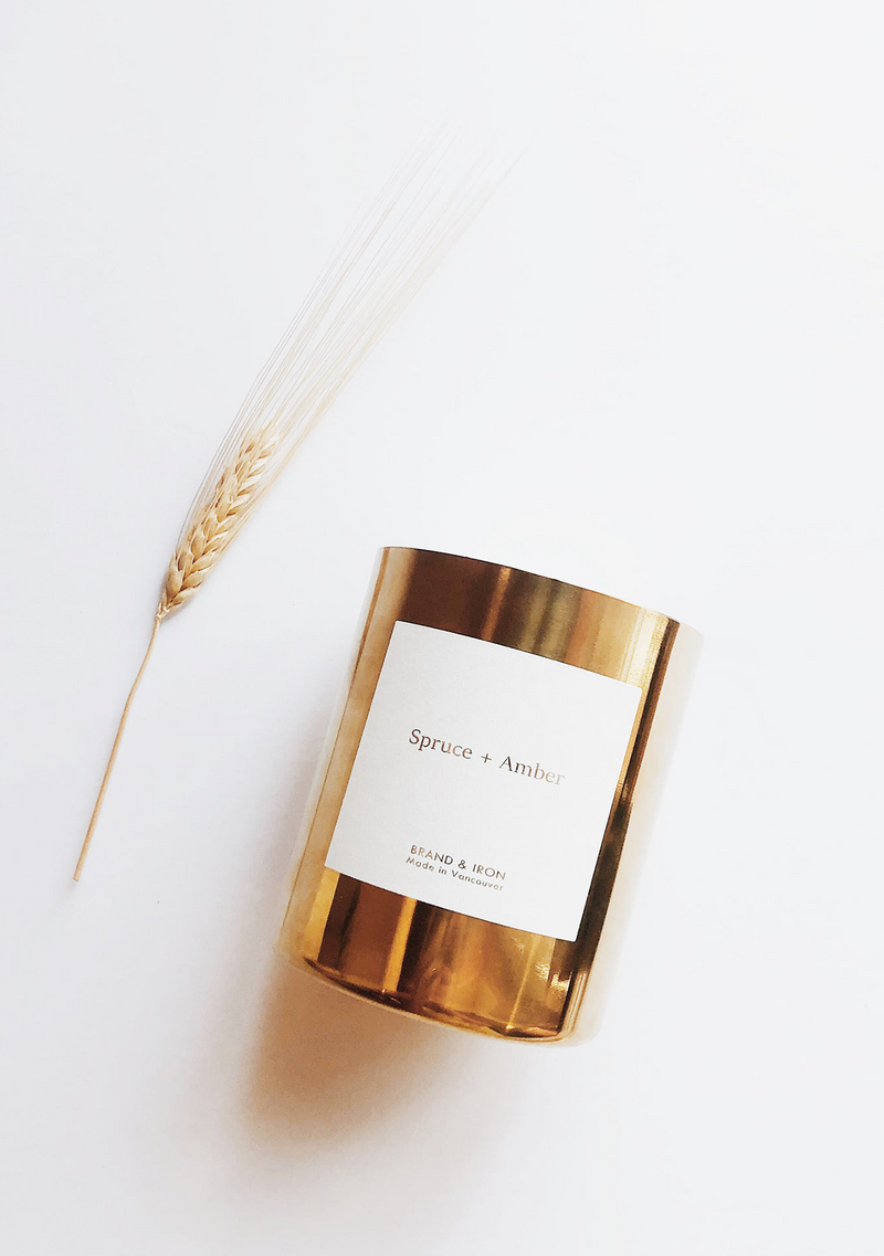 Goldie Spruce + Amber Candle