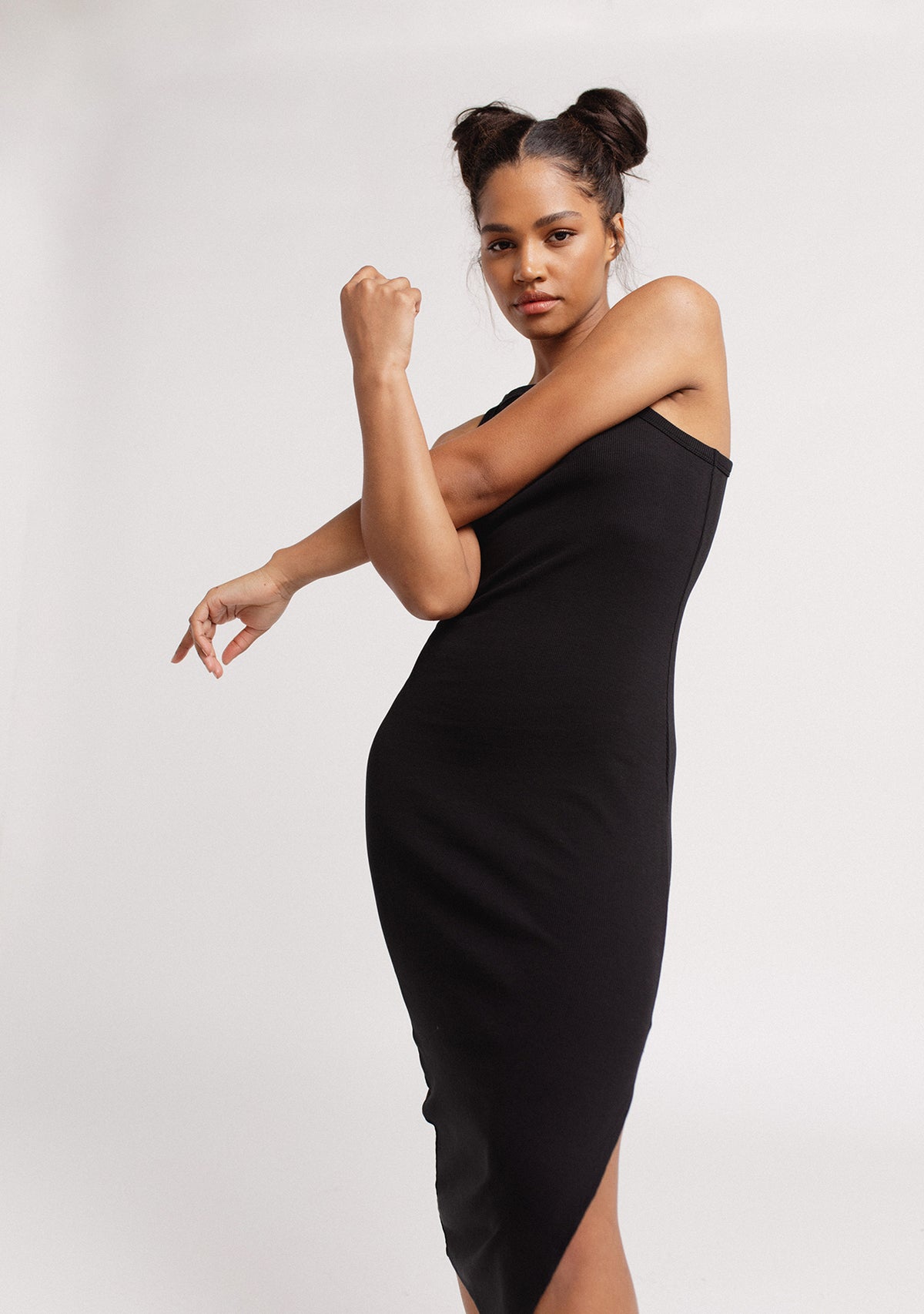 Reimi Rib Midi Dress The Base