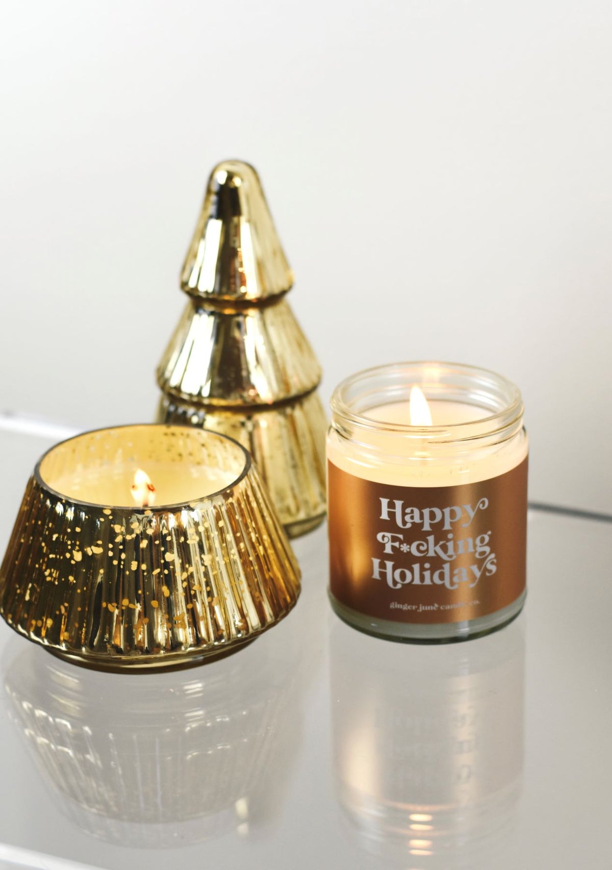 Happy F*cking Holidays Candle 9oz Ginger June